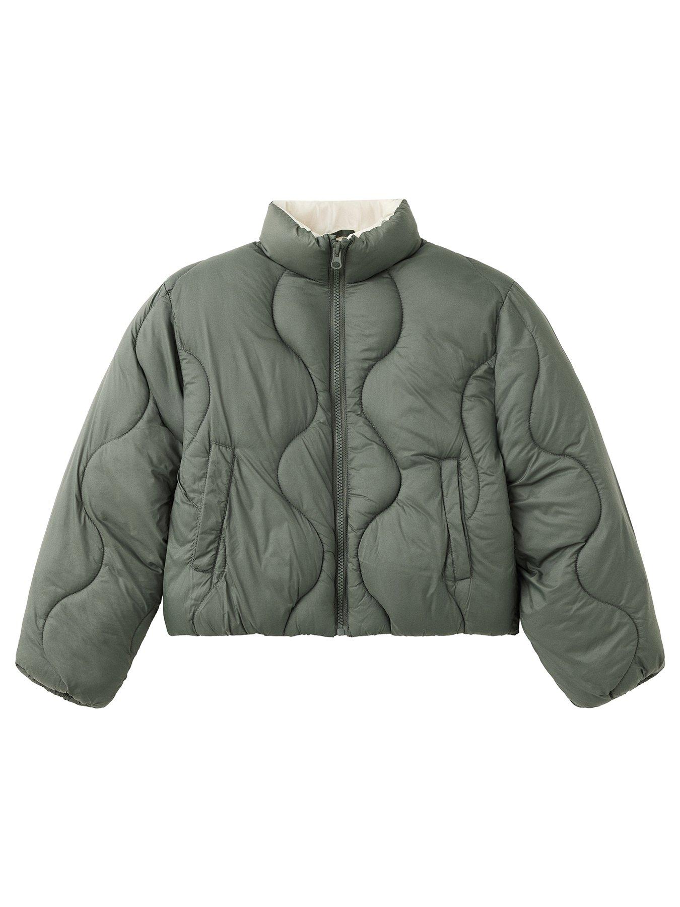 Mango Girls Quilted Jacket - Green