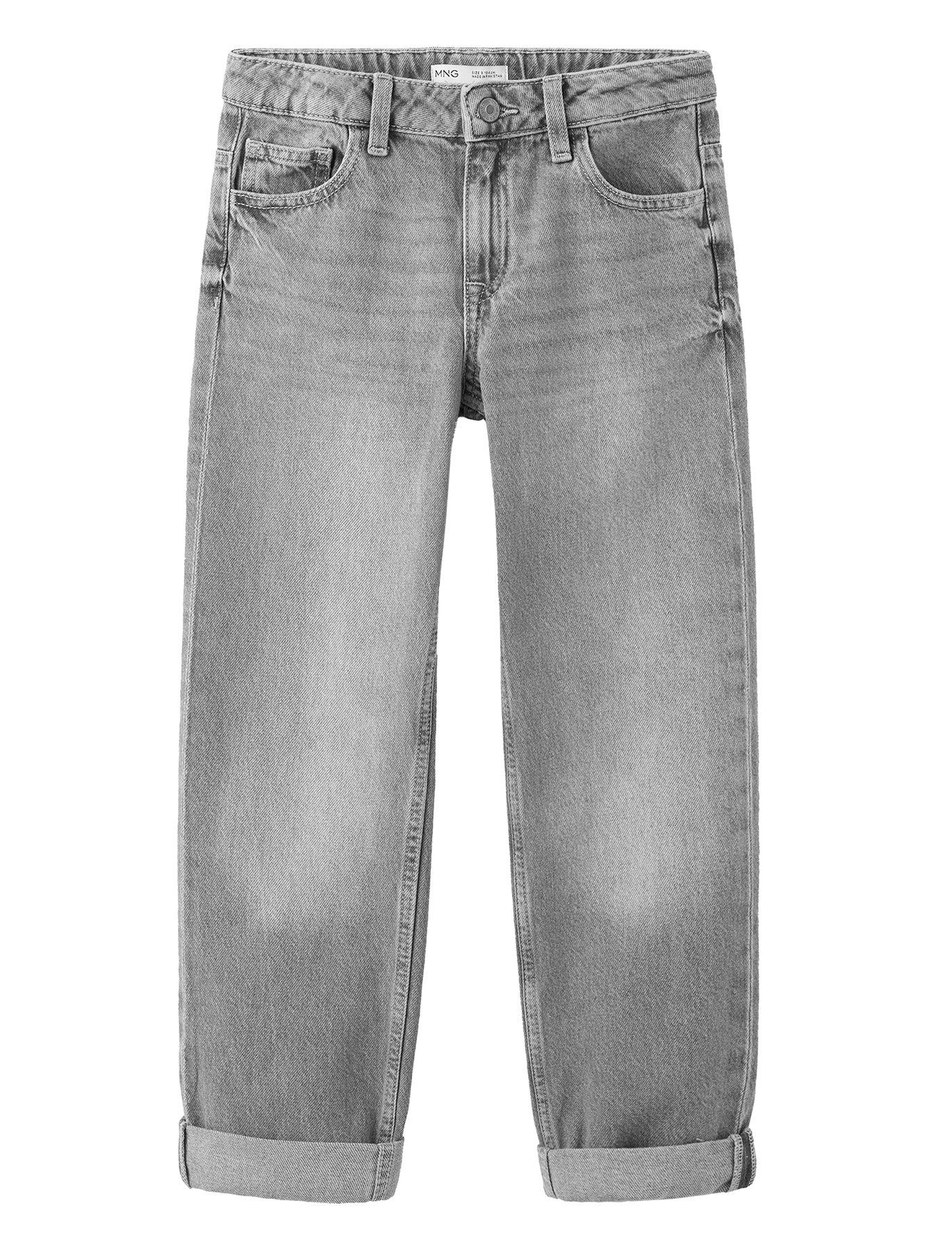 Mango Boys Regular Fit Jeans - Grey