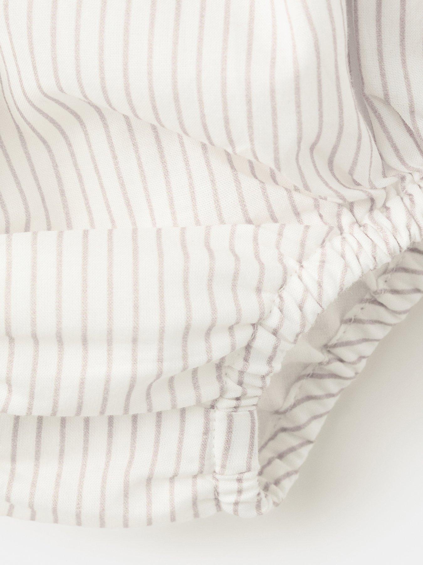 Image 3 of 4 of Mango Unisex Baby Stripe Bloomers - Beige