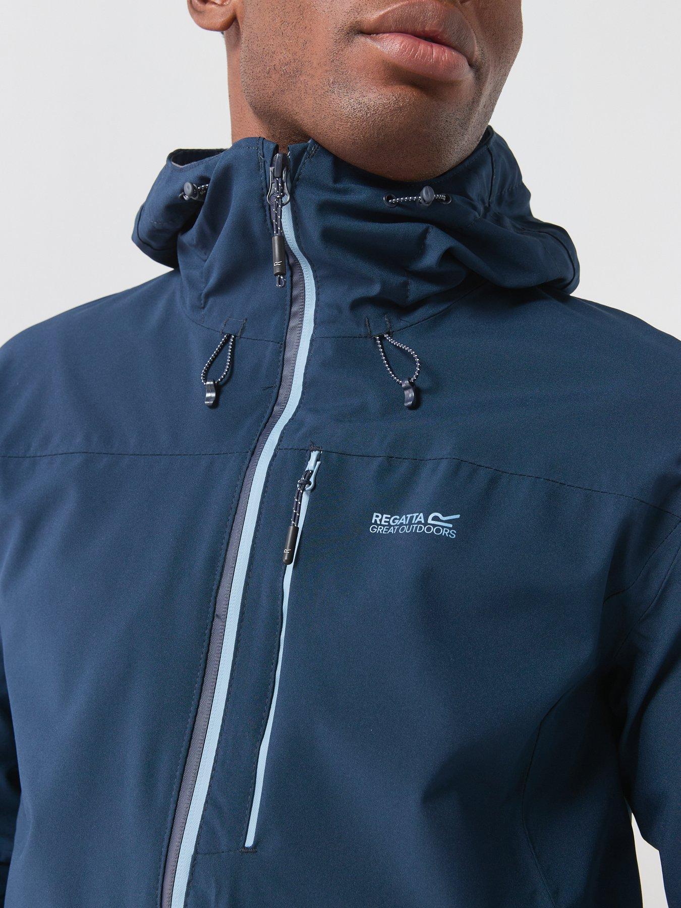 Image 5 of 7 of Regatta Mens Birchdale Ii Waterproof Shell -navy (dusky Blue)