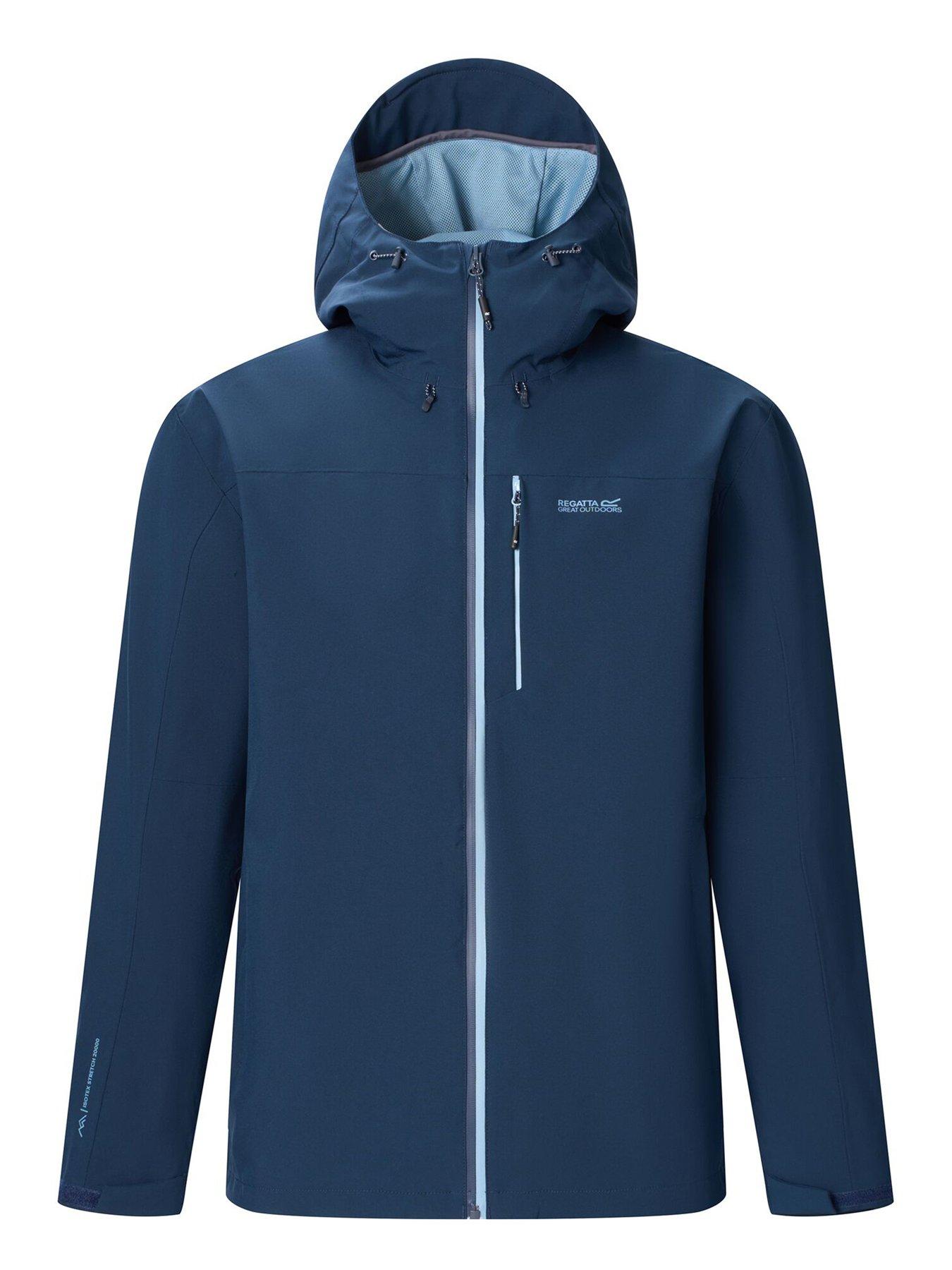 Image 7 of 7 of Regatta Mens Birchdale Ii Waterproof Shell -navy (dusky Blue)
