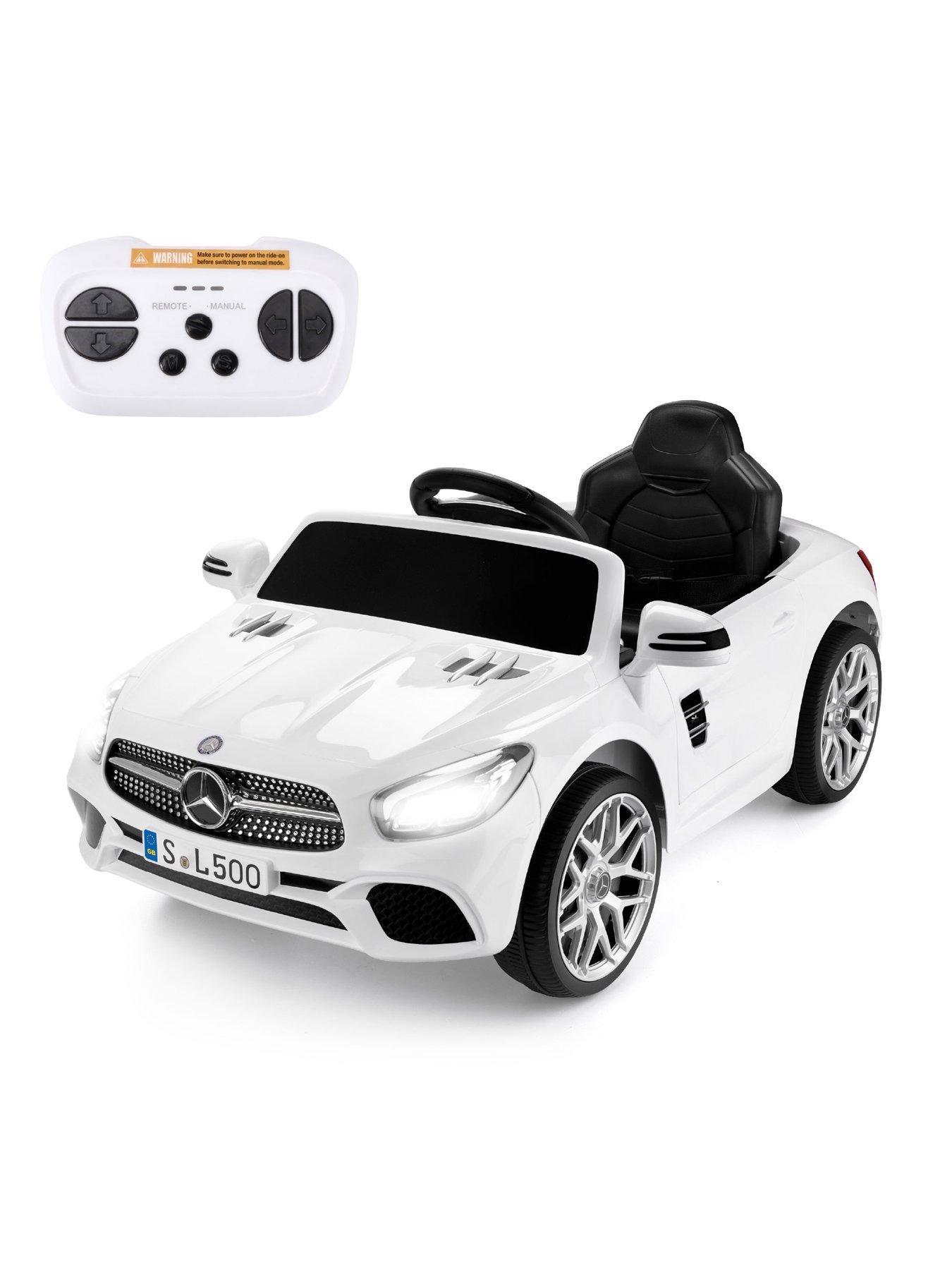 Image 2 of 7 of Mercedes-Benz SL500 Electric Ride-On Car - White with Remote Control
