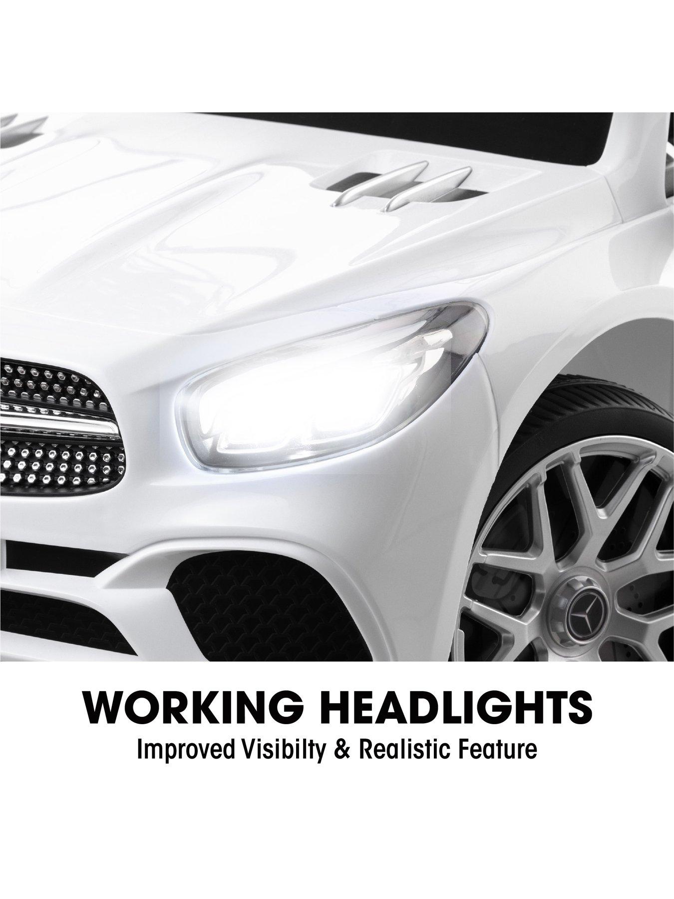 Image 5 of 7 of Mercedes-Benz SL500 Electric Ride-On Car - White with Remote Control