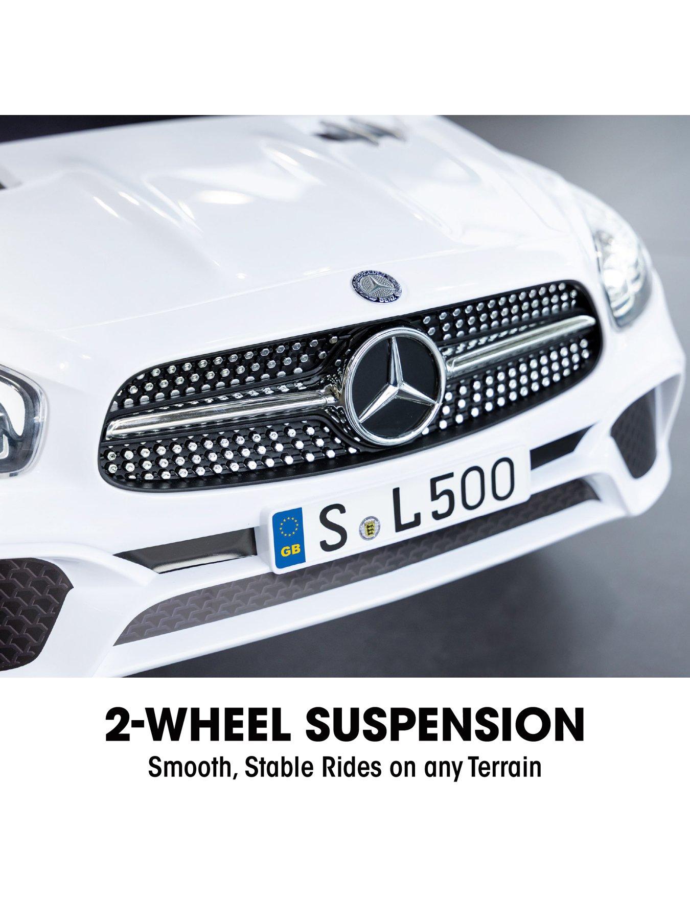 Image 6 of 7 of Mercedes-Benz SL500 Electric Ride-On Car - White with Remote Control