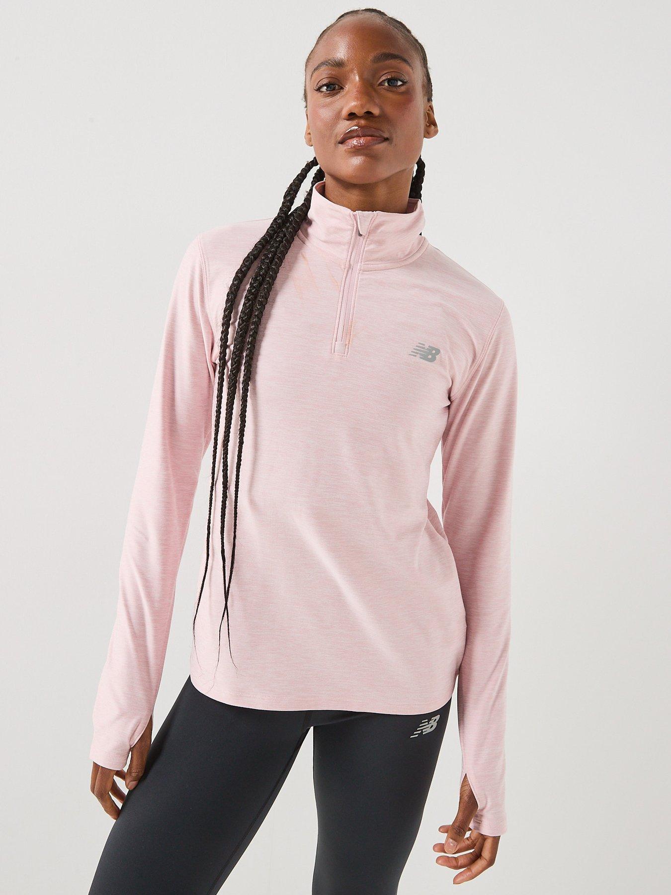 New Balance Women's Training Essentials 1/4 Zip - Pink