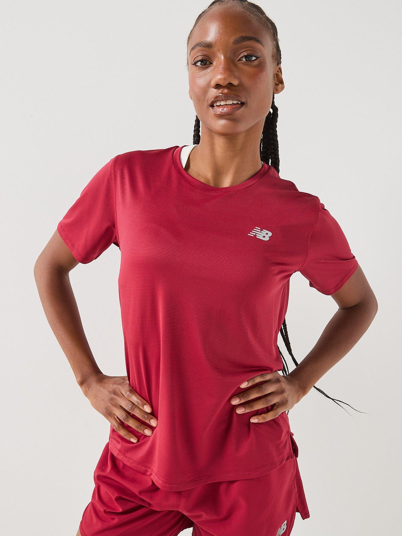 Image 5 of 6 of New Balance Womens Running Essential Lightweight T-Shirt - Red