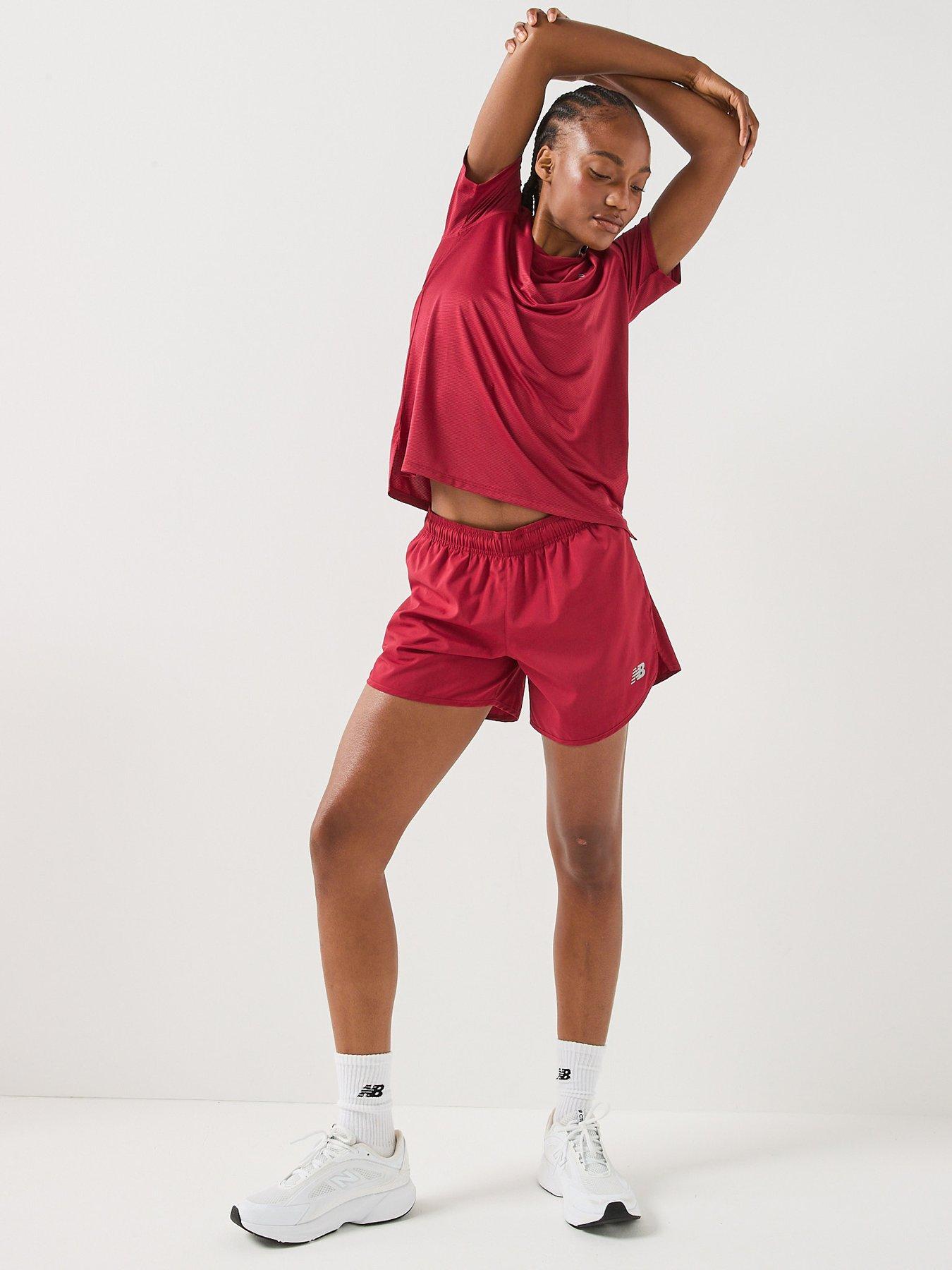 Image 6 of 6 of New Balance Womens Running Essential Lightweight T-Shirt - Red