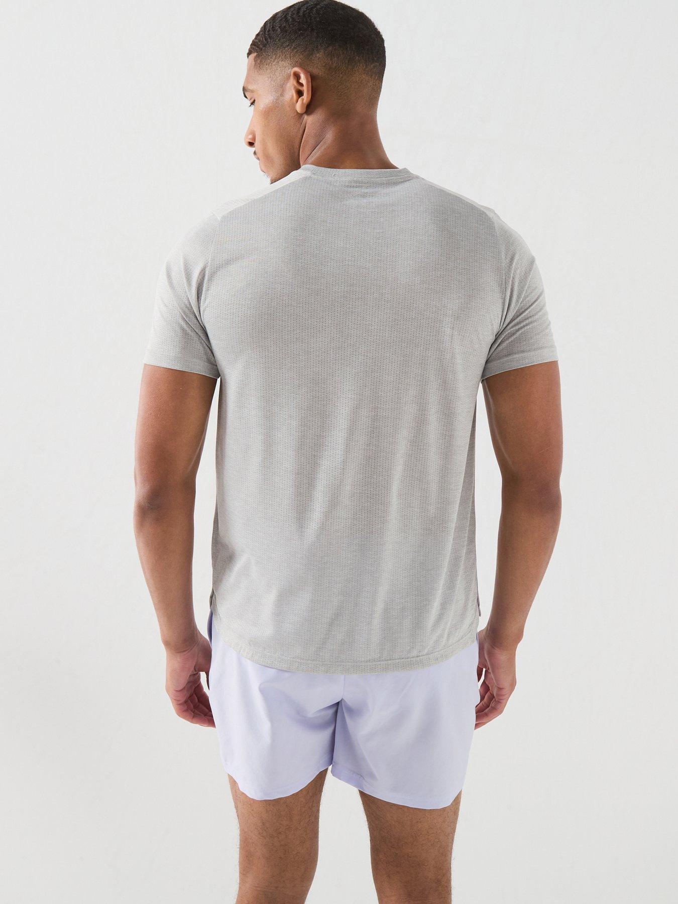 Image 2 of 6 of New Balance Mens Running Athletics T-Shirt - Grey