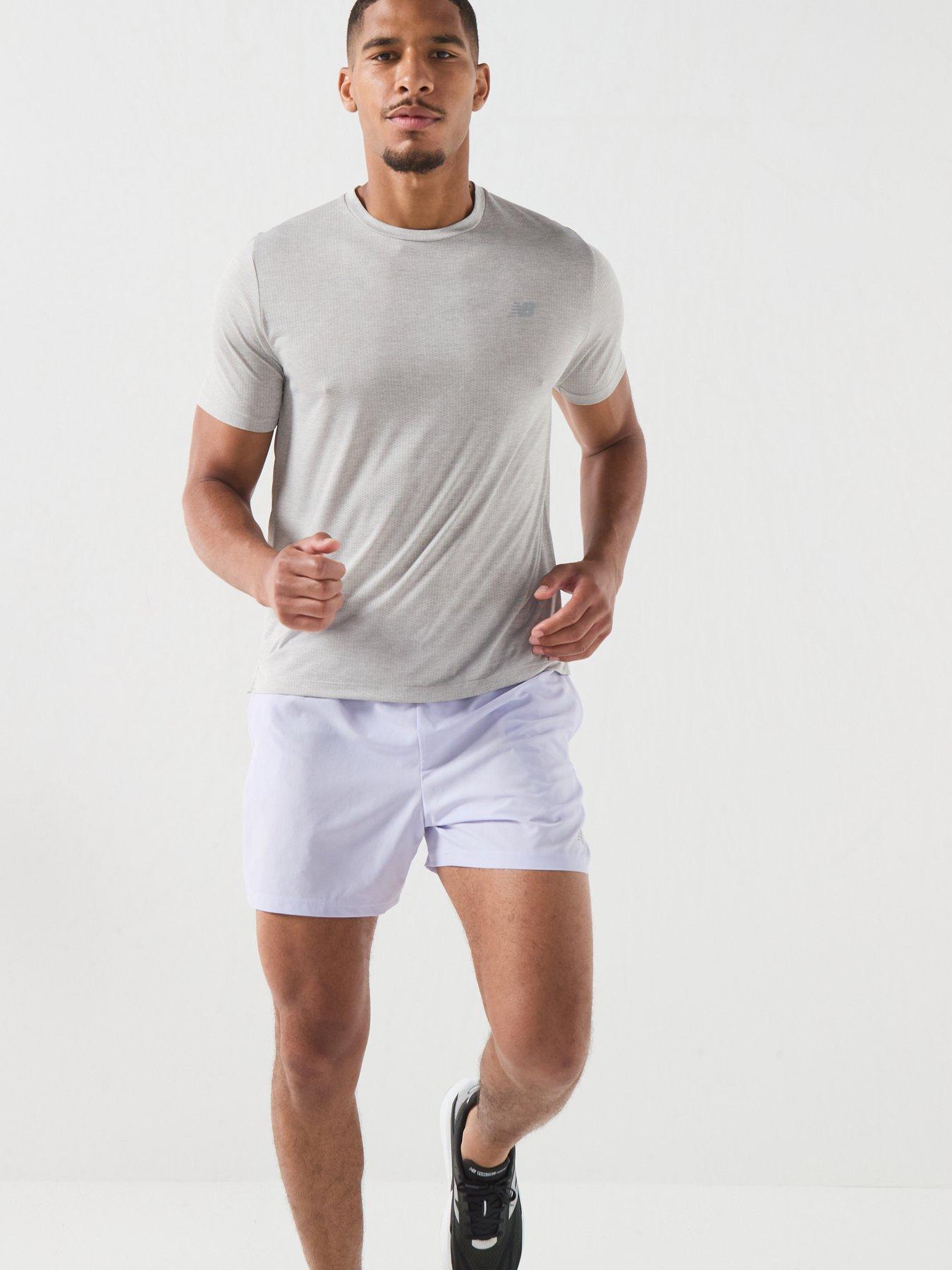 Image 4 of 6 of New Balance Mens Running Athletics T-Shirt - Grey