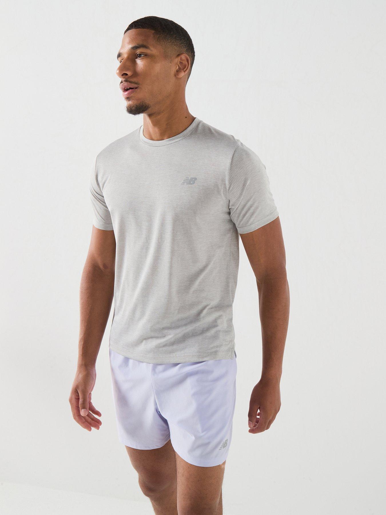 Image 6 of 6 of New Balance Mens Running Athletics T-Shirt - Grey