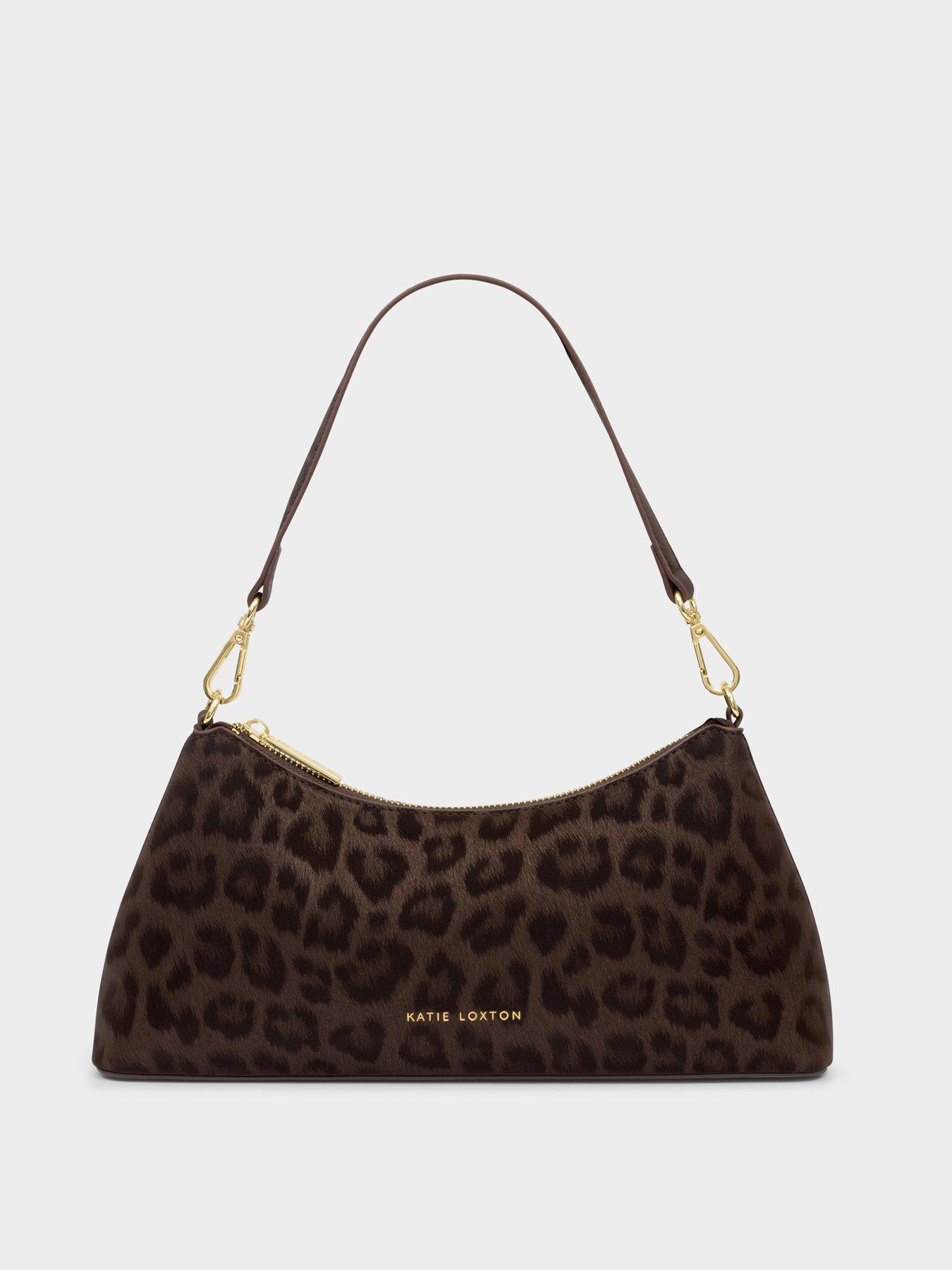 Image 3 of 6 of Katie Loxton Miley Small Shoulder Bag - Chocolate Leopard