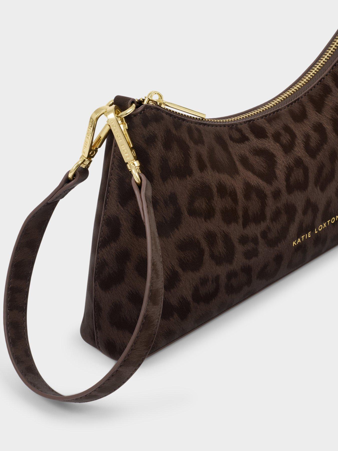 Image 4 of 6 of Katie Loxton Miley Small Shoulder Bag - Chocolate Leopard