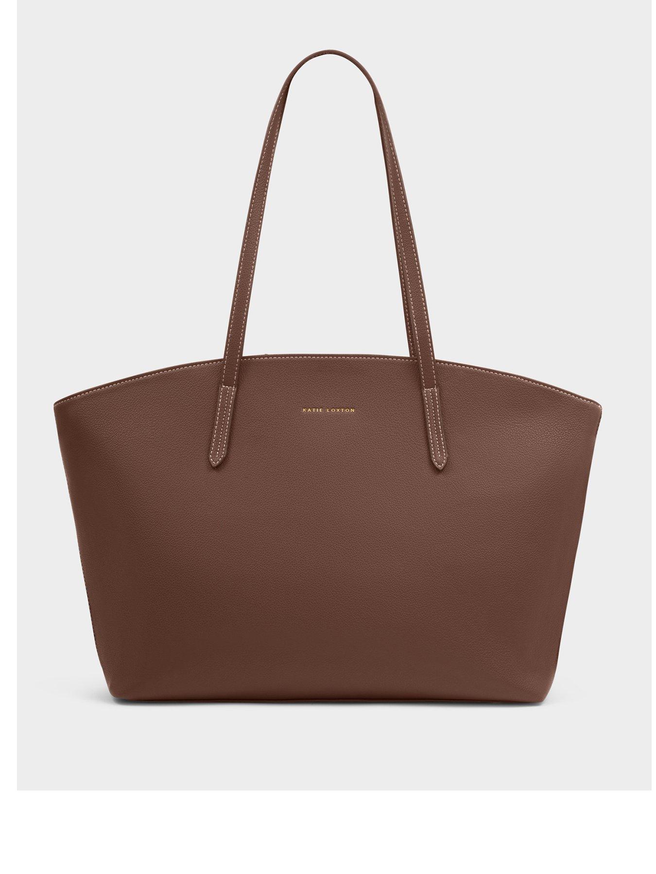Image 2 of 7 of Katie Loxton Harlyn Work Tote Bag - Chocolate