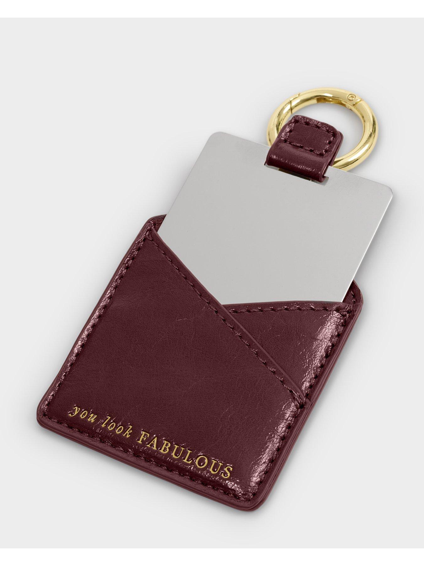 Image 2 of 4 of Katie Loxton Boxed 'you Look Fabulous' Mirror - Cherry Patent Crackle