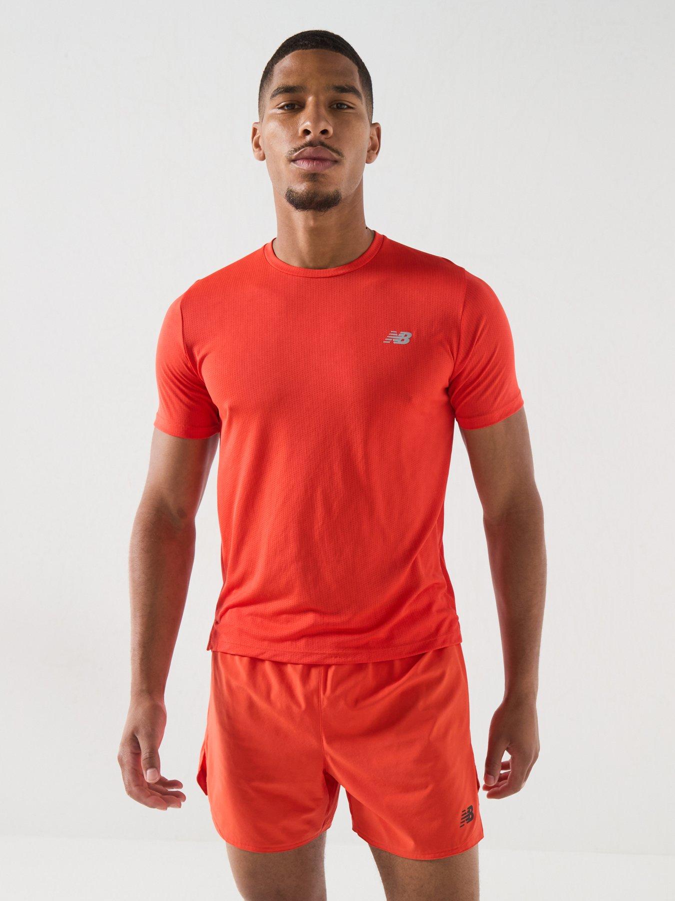 New Balance Mens Running Athletics T-Shirt - Red