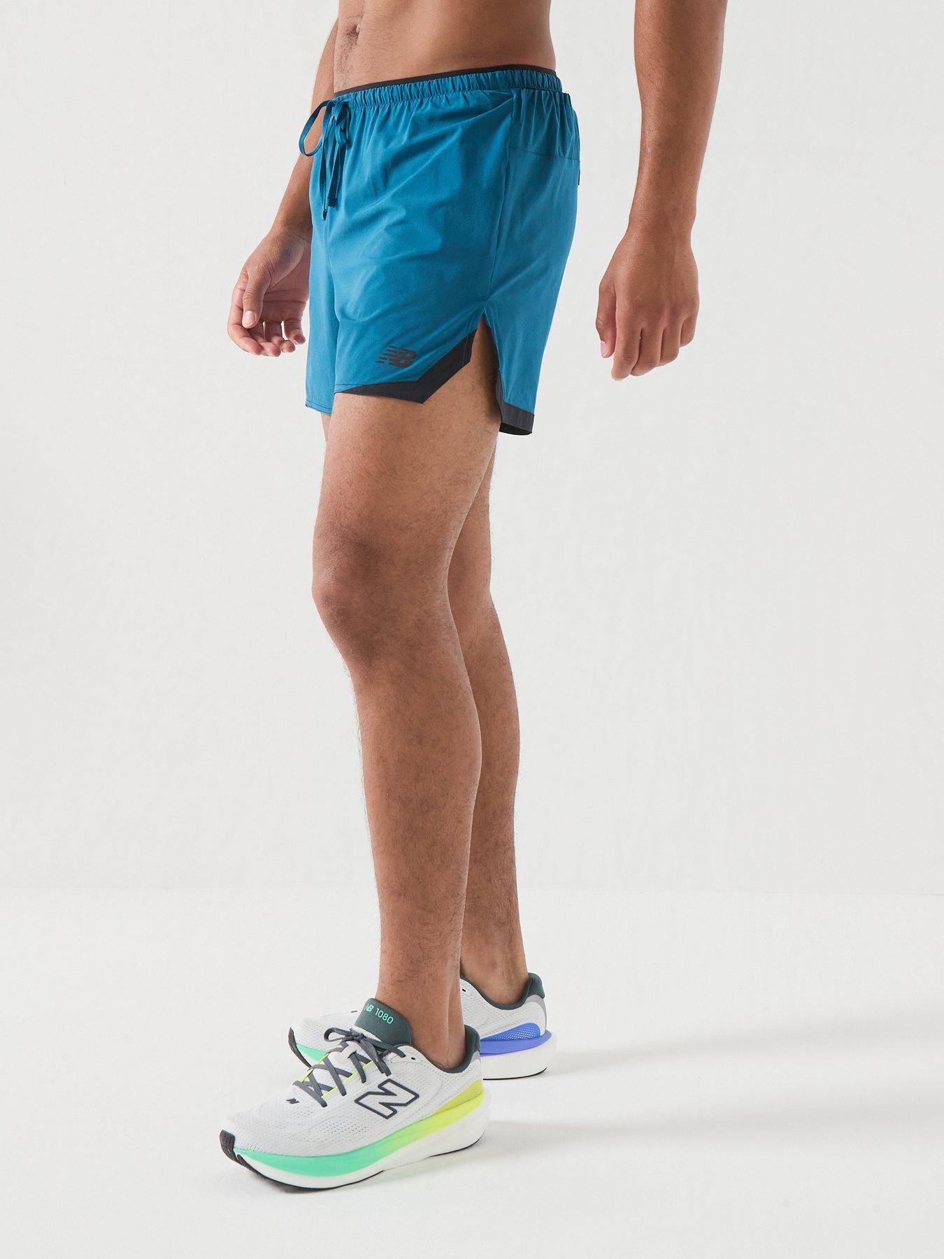 New Balance Mens Running Rc Essential 5inch Short - Blue