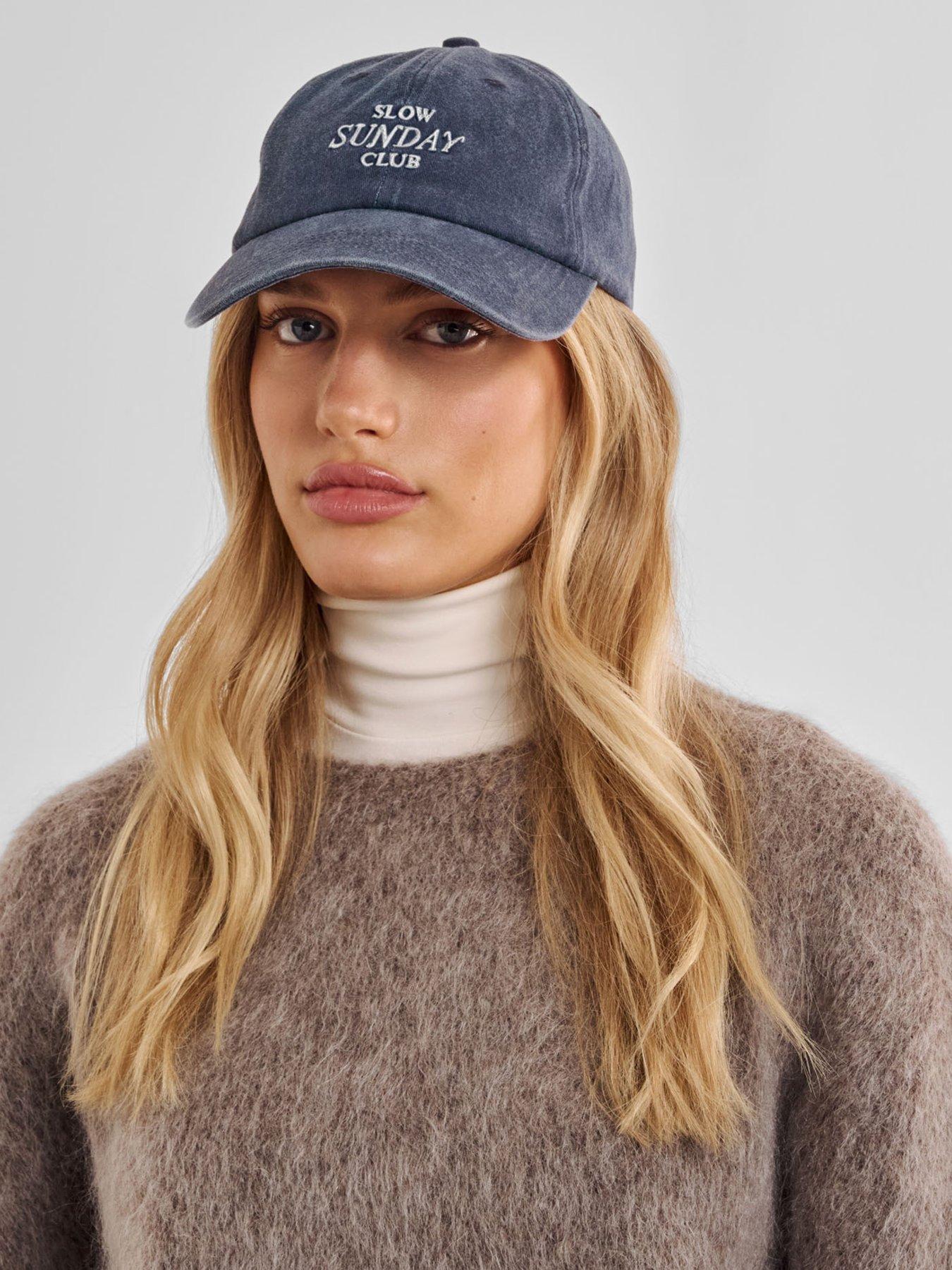 Image 1 of 5 of Katie Loxton Embroidered Cap 'slow Sunday Club' - Navy