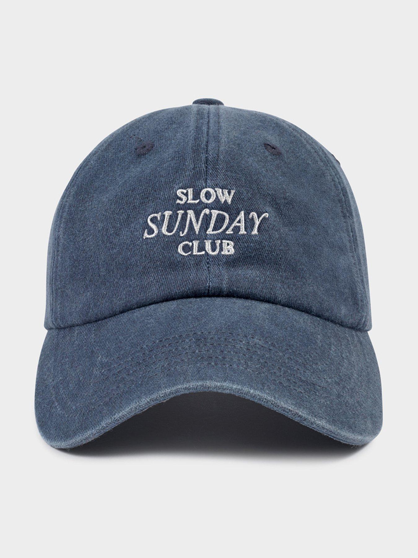 Image 2 of 5 of Katie Loxton Embroidered Cap 'slow Sunday Club' - Navy