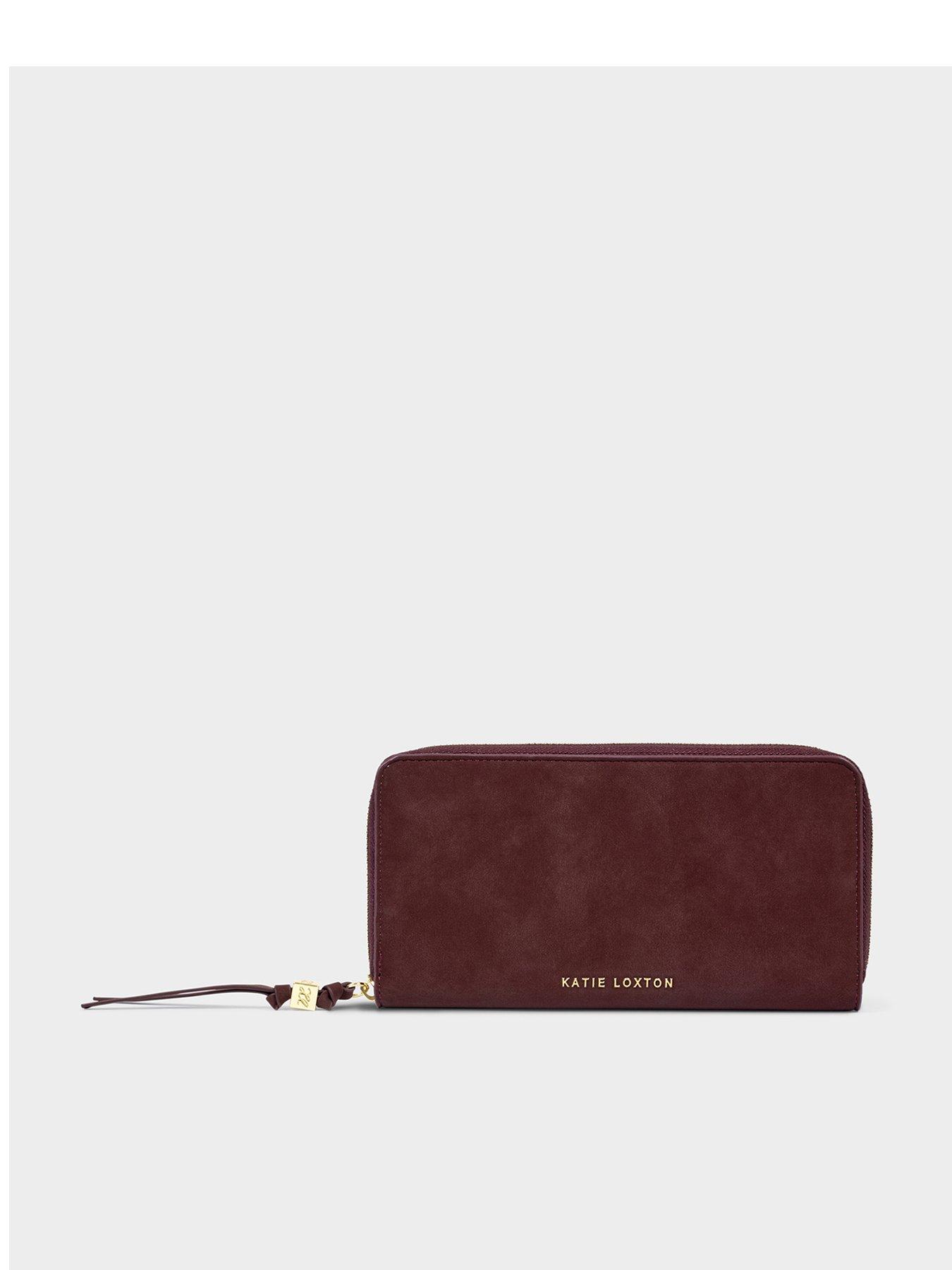 Katie Loxton Large Purse - Cherry Suedette