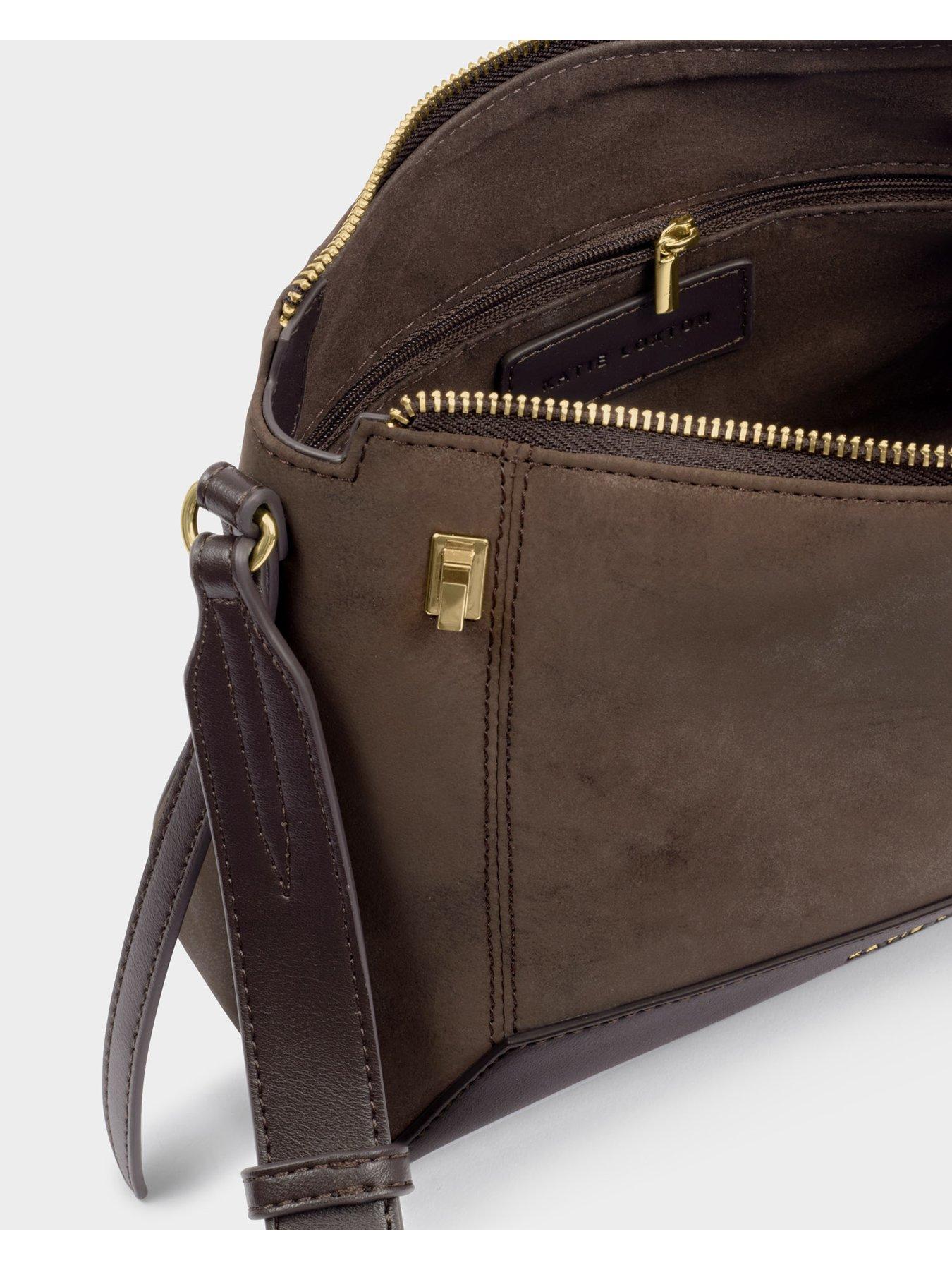 Image 4 of 6 of Katie Loxton Charlbury Crossbody Bag - Bitter Chocolate Suedette / Bitter Chocolate