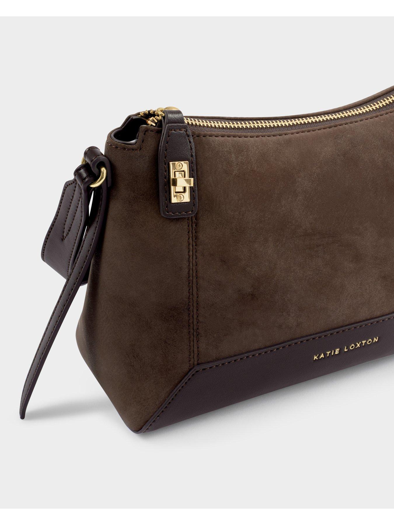 Image 5 of 6 of Katie Loxton Charlbury Crossbody Bag - Bitter Chocolate Suedette / Bitter Chocolate