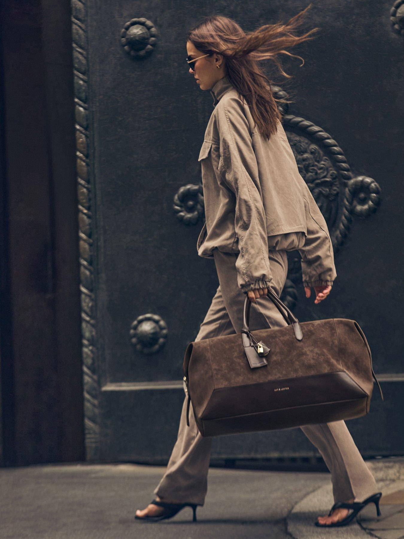 Image 3 of 7 of Katie Loxton Charlbury Weekend Bag - Bitter Chocolate Suedette / Bitter Chocolate