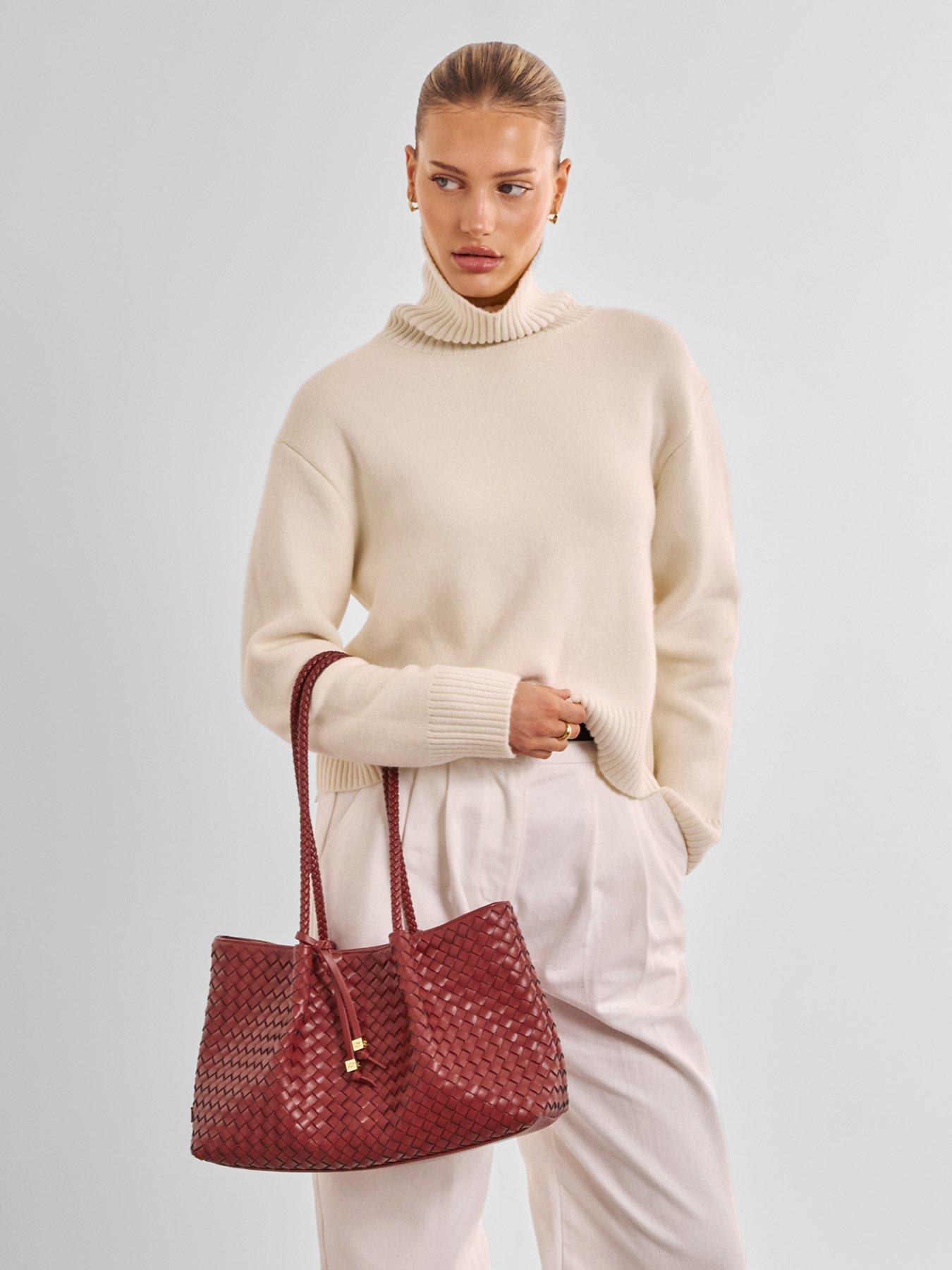 Katie Loxton Nova Small Shoulder Tote - Crimson