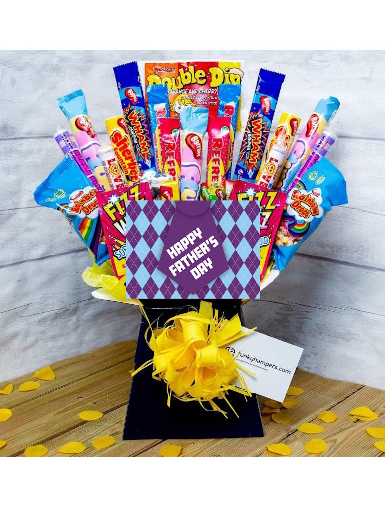 Funky Hampers Fathers Day Giant Retro Sweet Bouquet