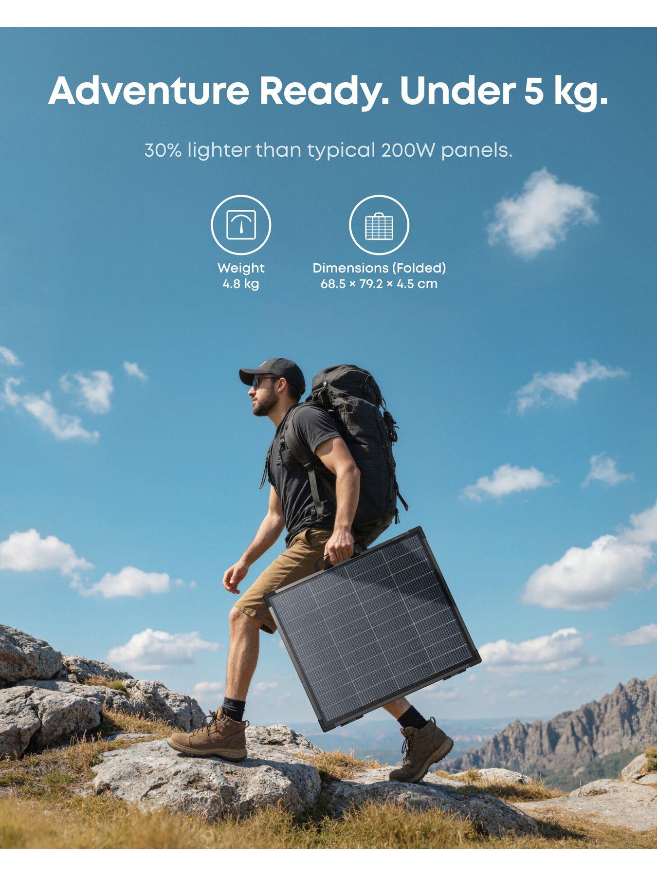 Image 2 of 7 of Anker SOLIX PS200 Bifacial Portable Solar Panel