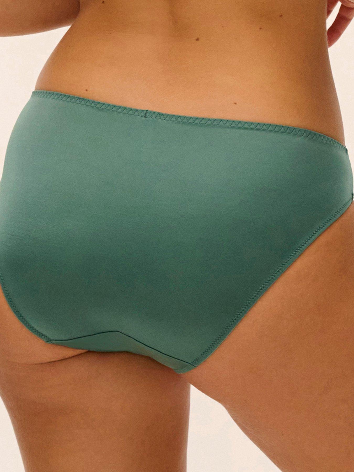 Image 2 of 5 of Wacoal Modern Affair Bikini Brief-silver Pine/black