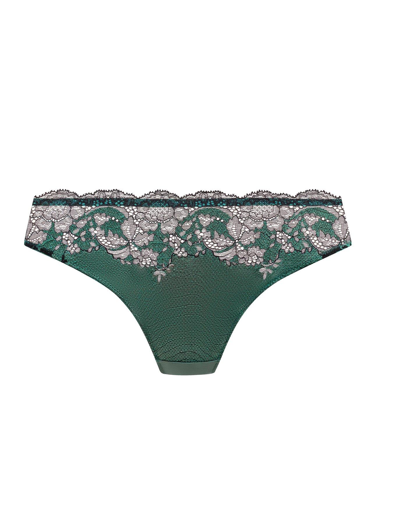Image 5 of 5 of Wacoal Modern Affair Bikini Brief-silver Pine/black
