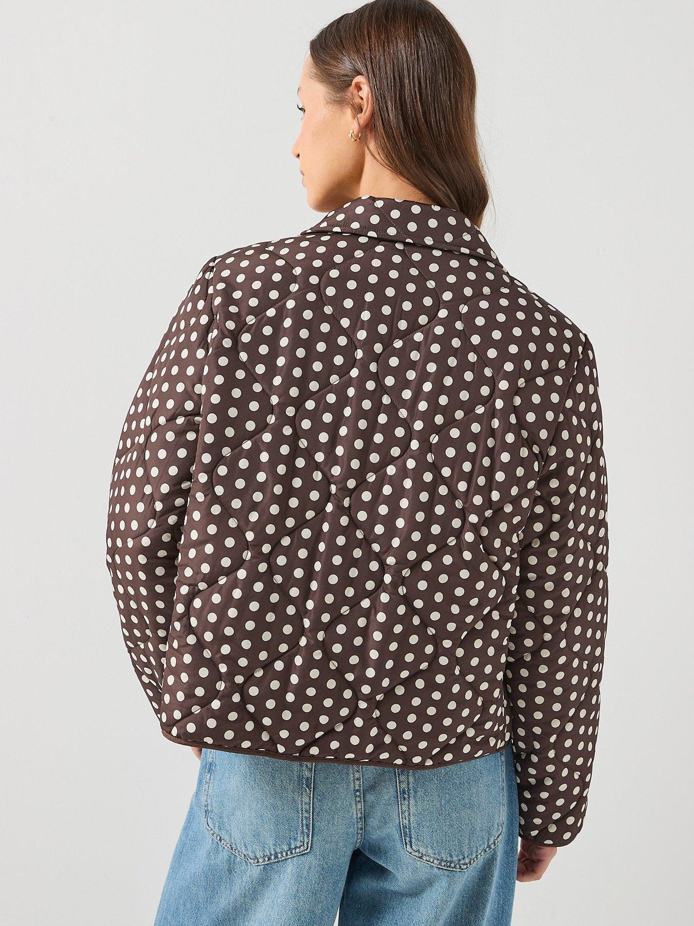 Image 2 of 6 of Only Polka Dot Short Quilted Jacket