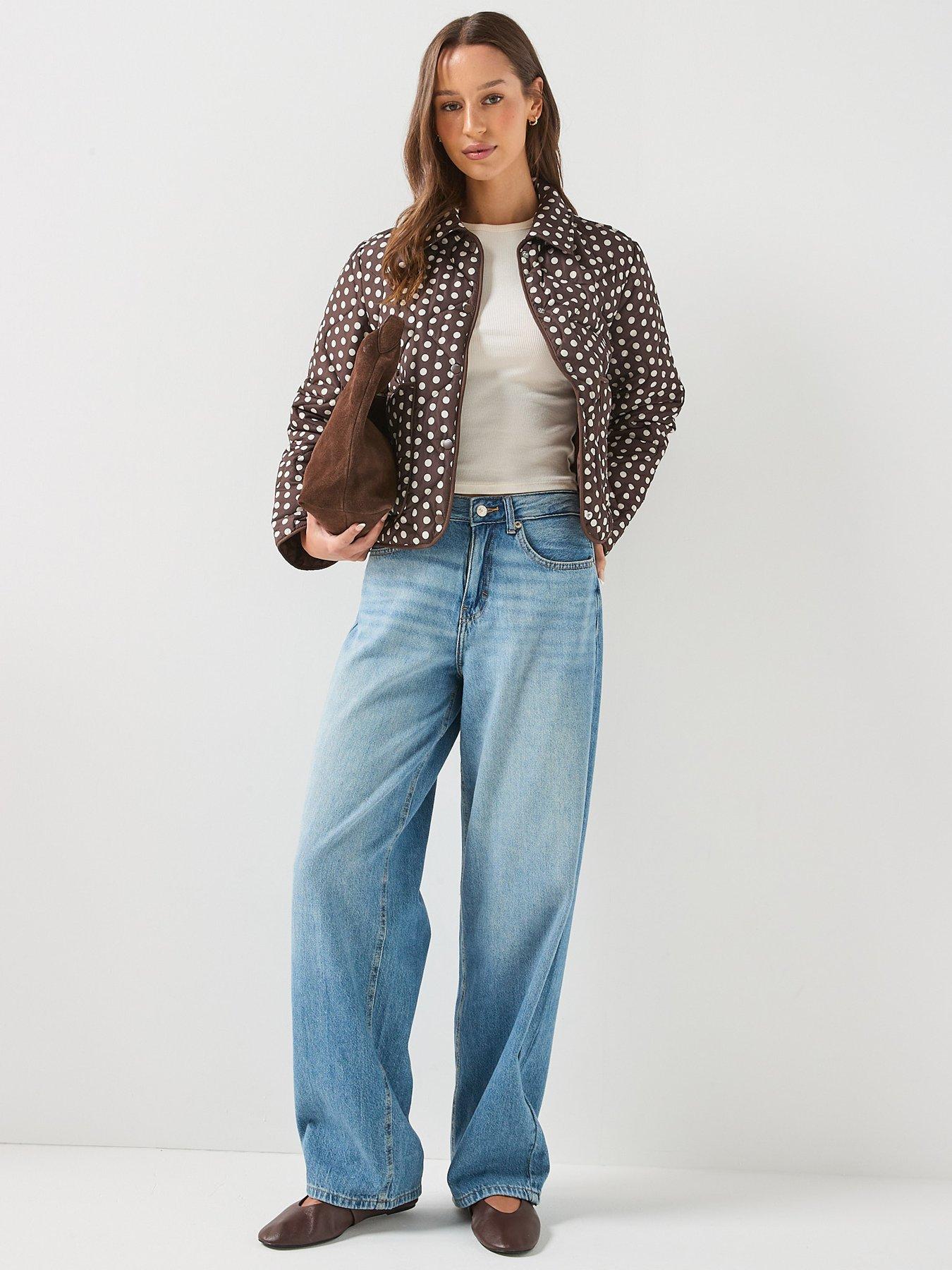 Image 3 of 6 of Only Polka Dot Short Quilted Jacket
