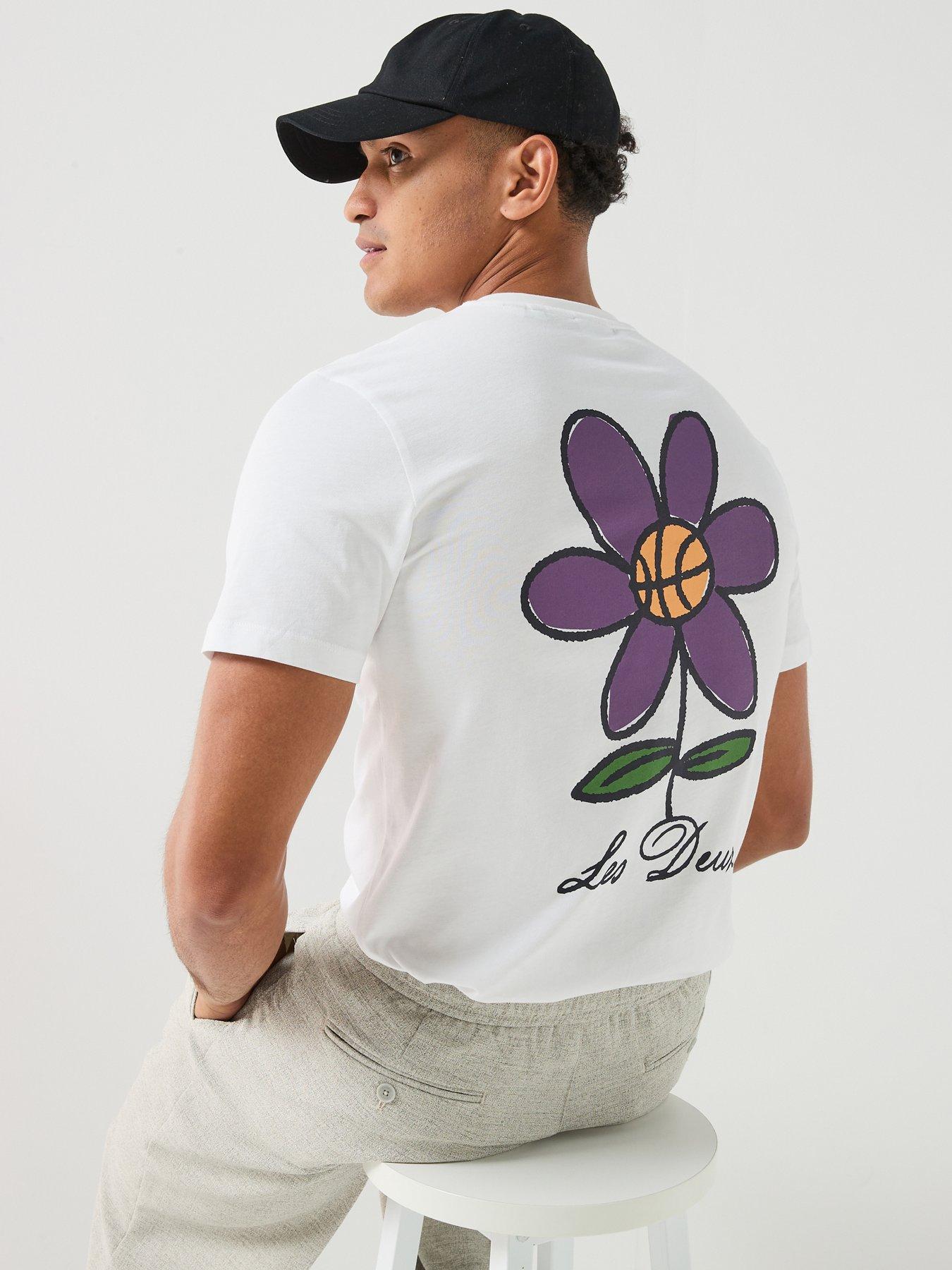 Image 1 of 6 of Les Deux Flower T-Shirt - White
