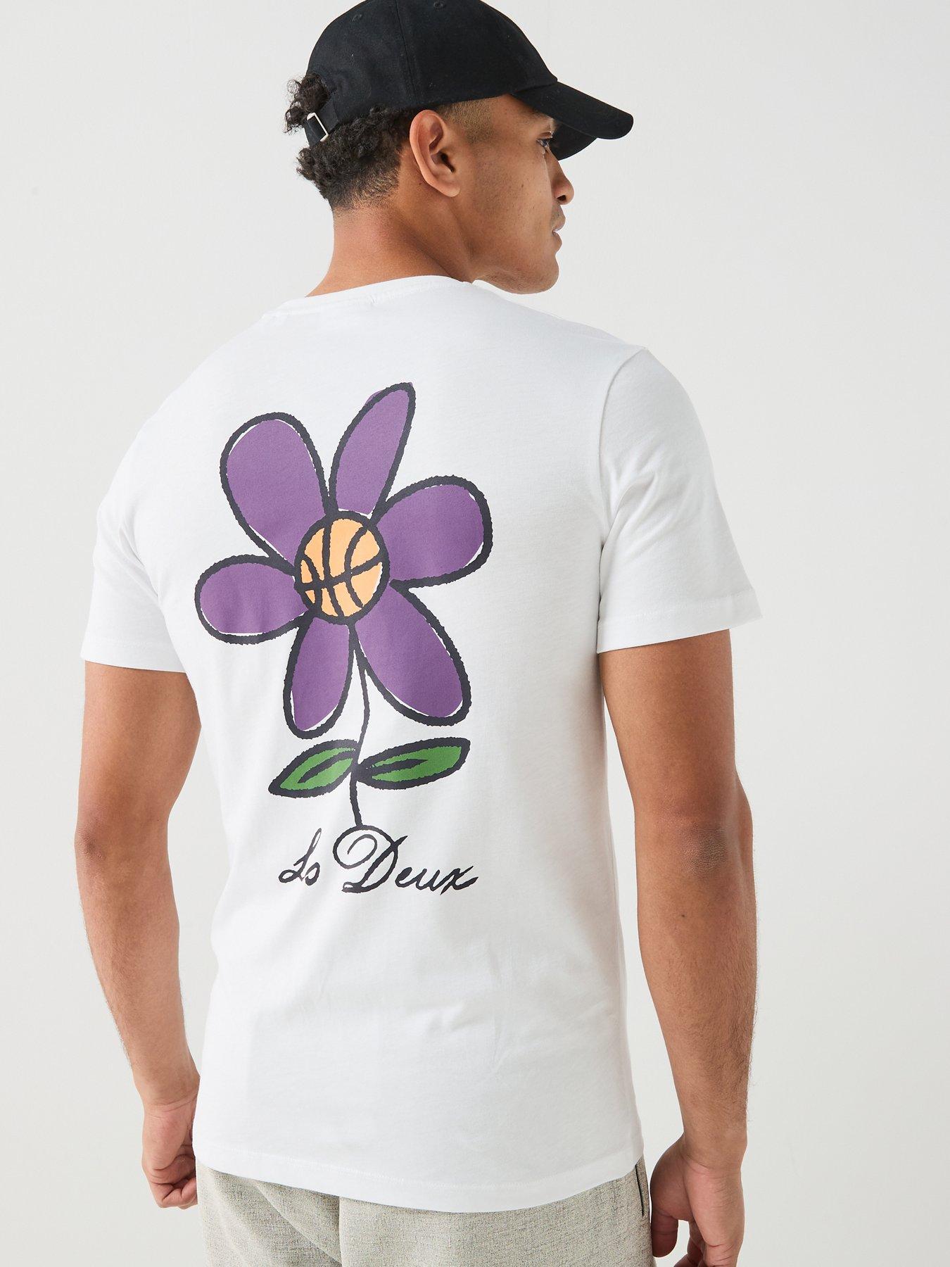 Image 4 of 6 of Les Deux Flower T-Shirt - White