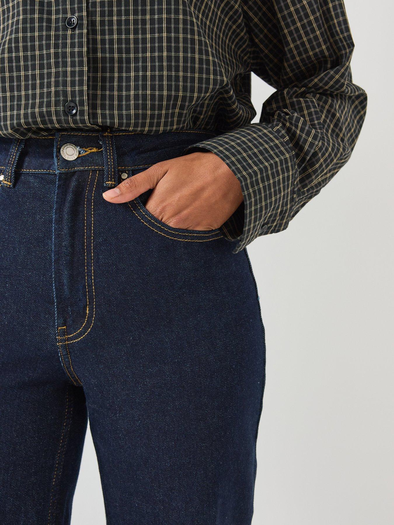 Image 6 of 6 of Only Womens High Waist Wide Leg Comfort Stretch Jeans - Blue