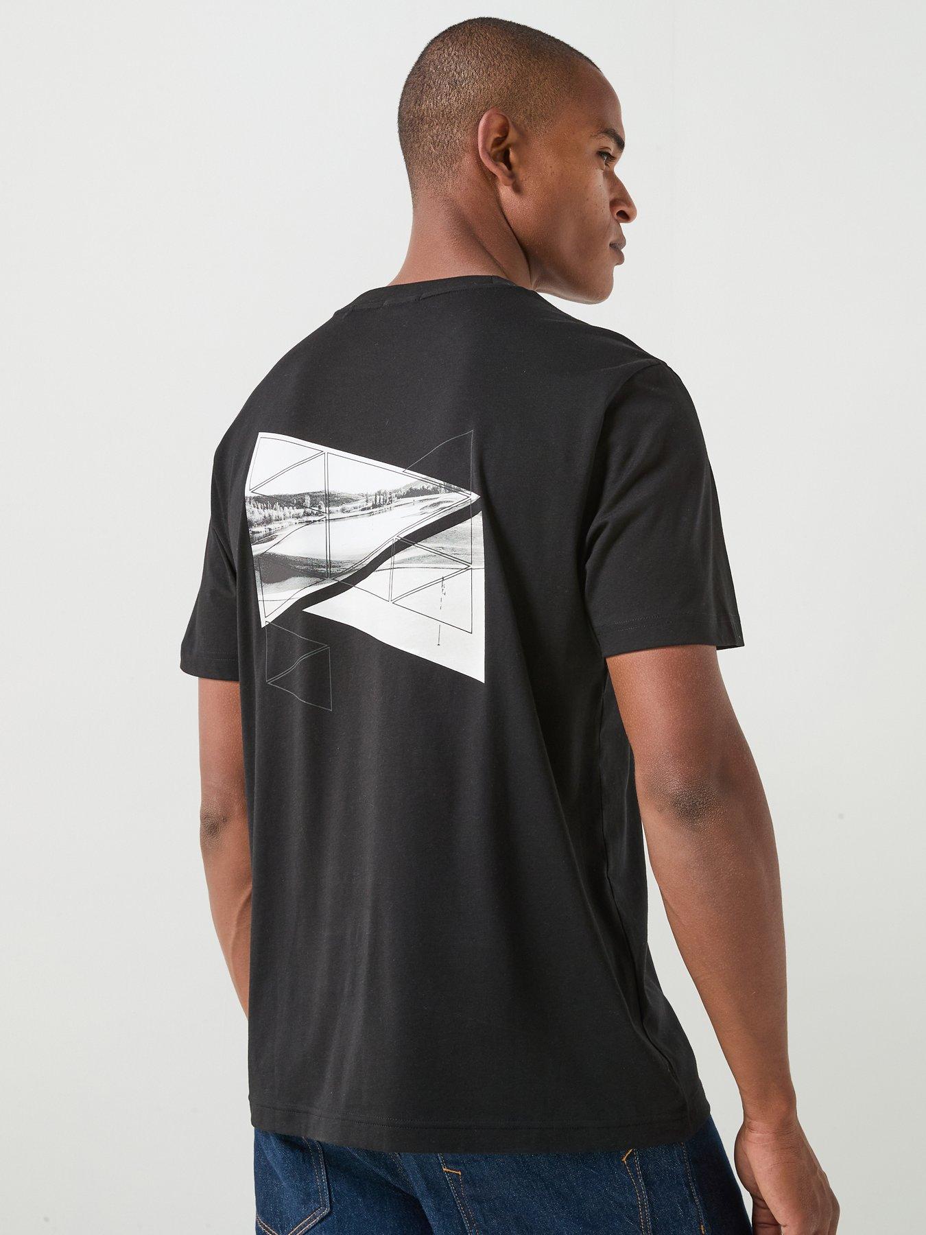BOSS Regular-fit Photoprint T-Shirt in Stretch Cotton - Black