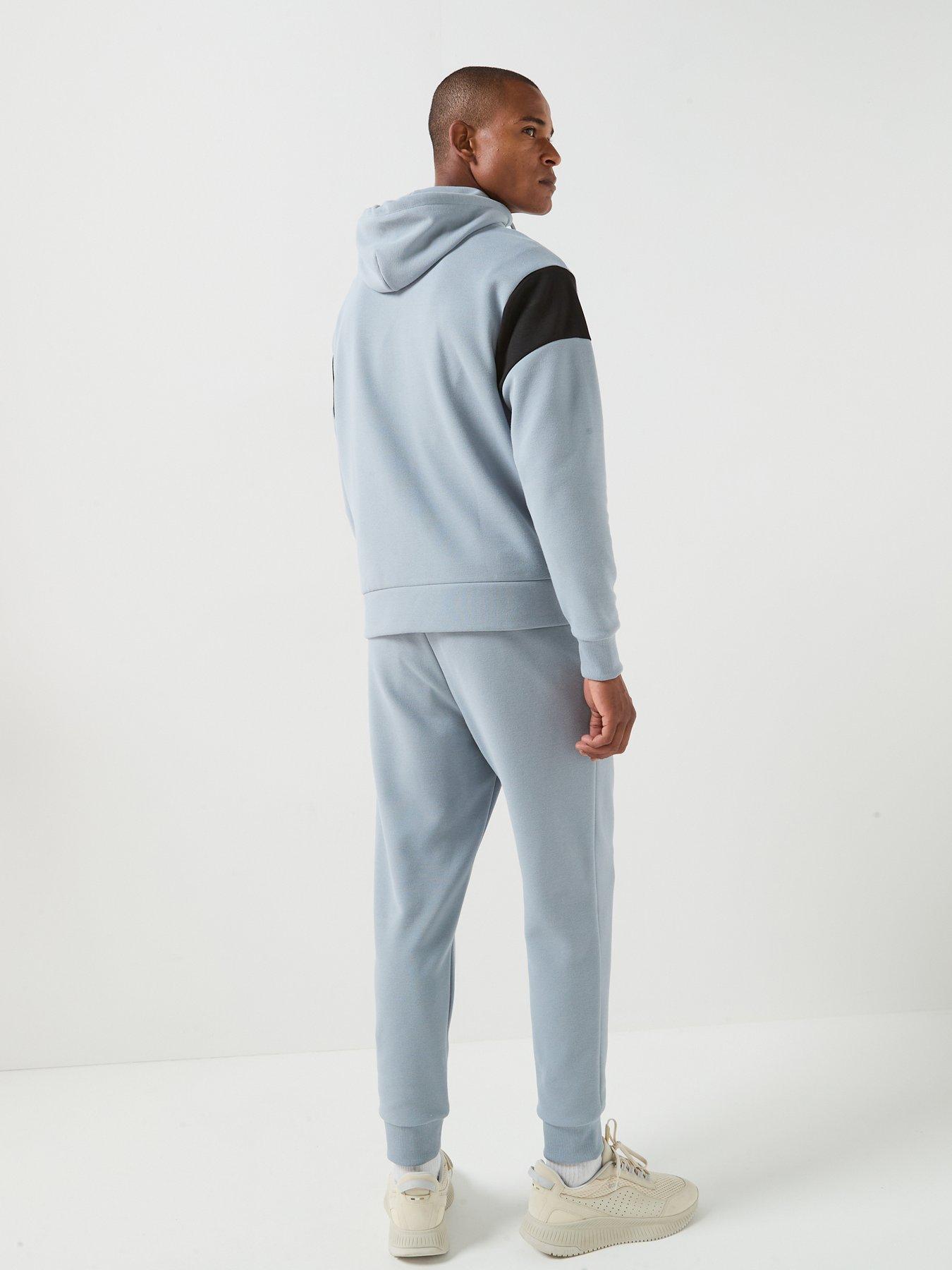 Image 2 of 6 of BOSS Tracksuit Full Zip Hooded Set - Grey