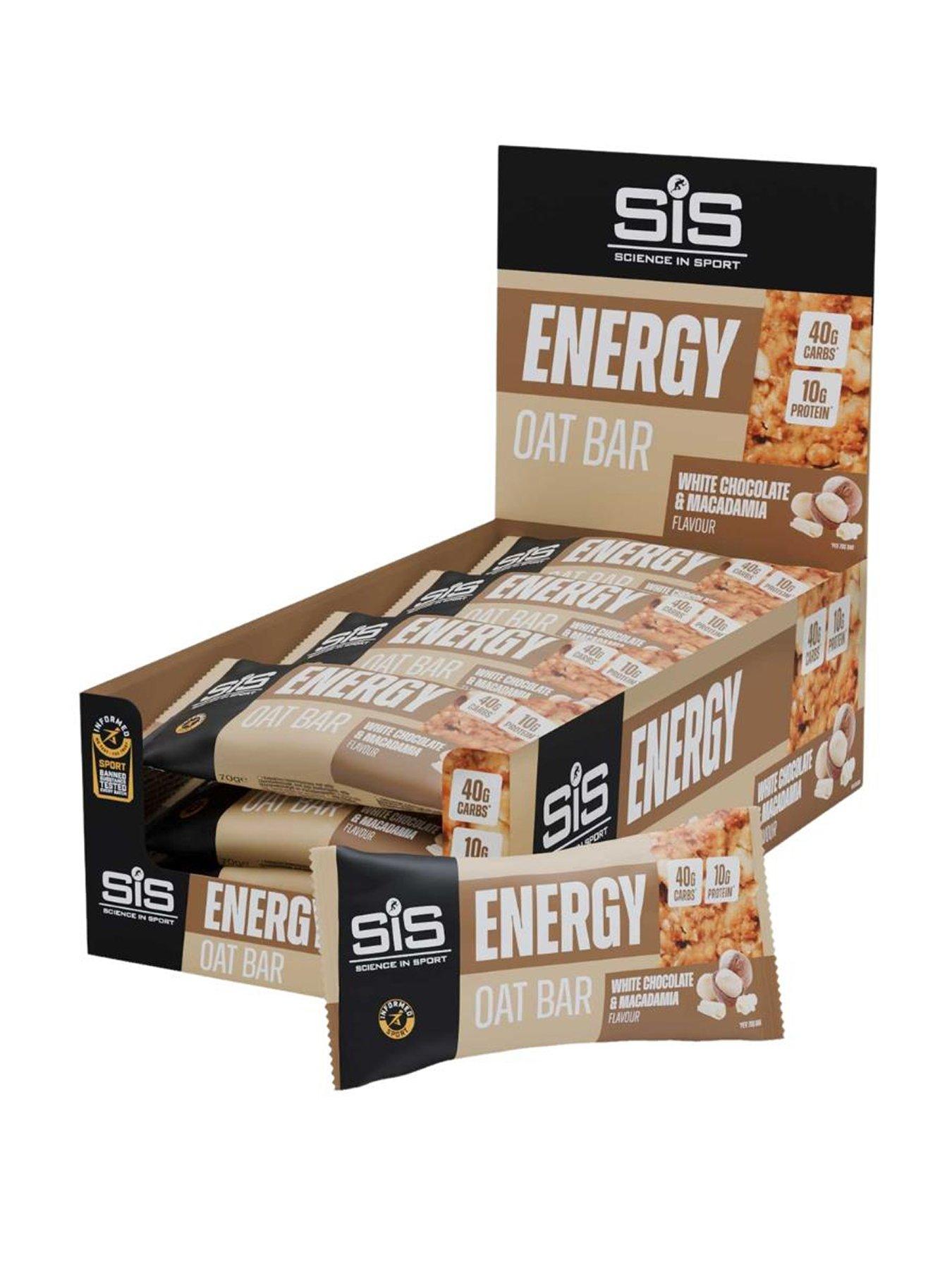 Science in Sport SiS SIS GO ENERGY OATBAR WHITE CHOC MAC 70G INT10 1X12