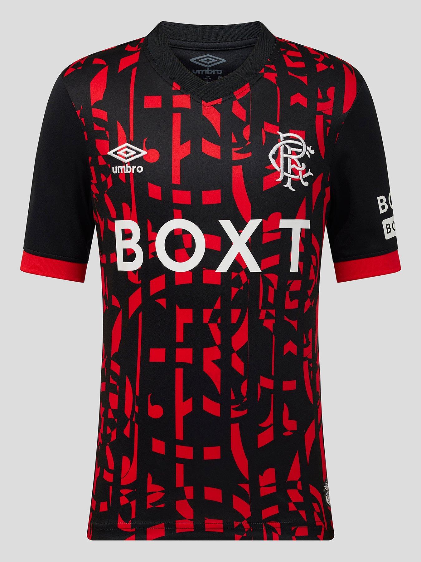 Umbro Rangers Junior 26/27 Third Stadium Replica Shirt - Black/red