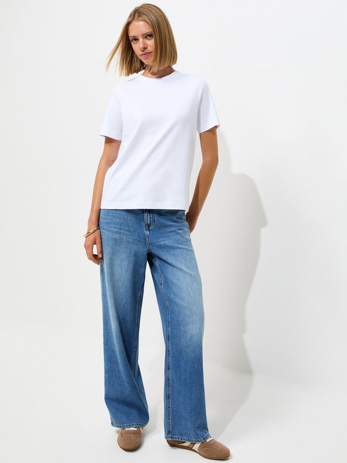 Image 3 of 6 of New Look Premium Heavyweight Cotton T-Shirt - White