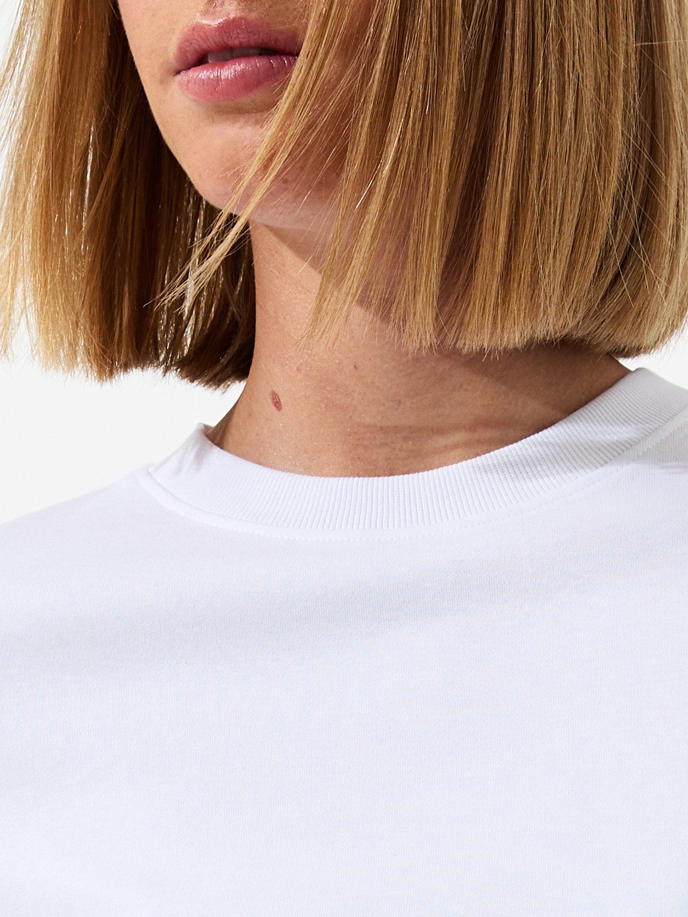 Image 6 of 6 of New Look Premium Heavyweight Cotton T-Shirt - White
