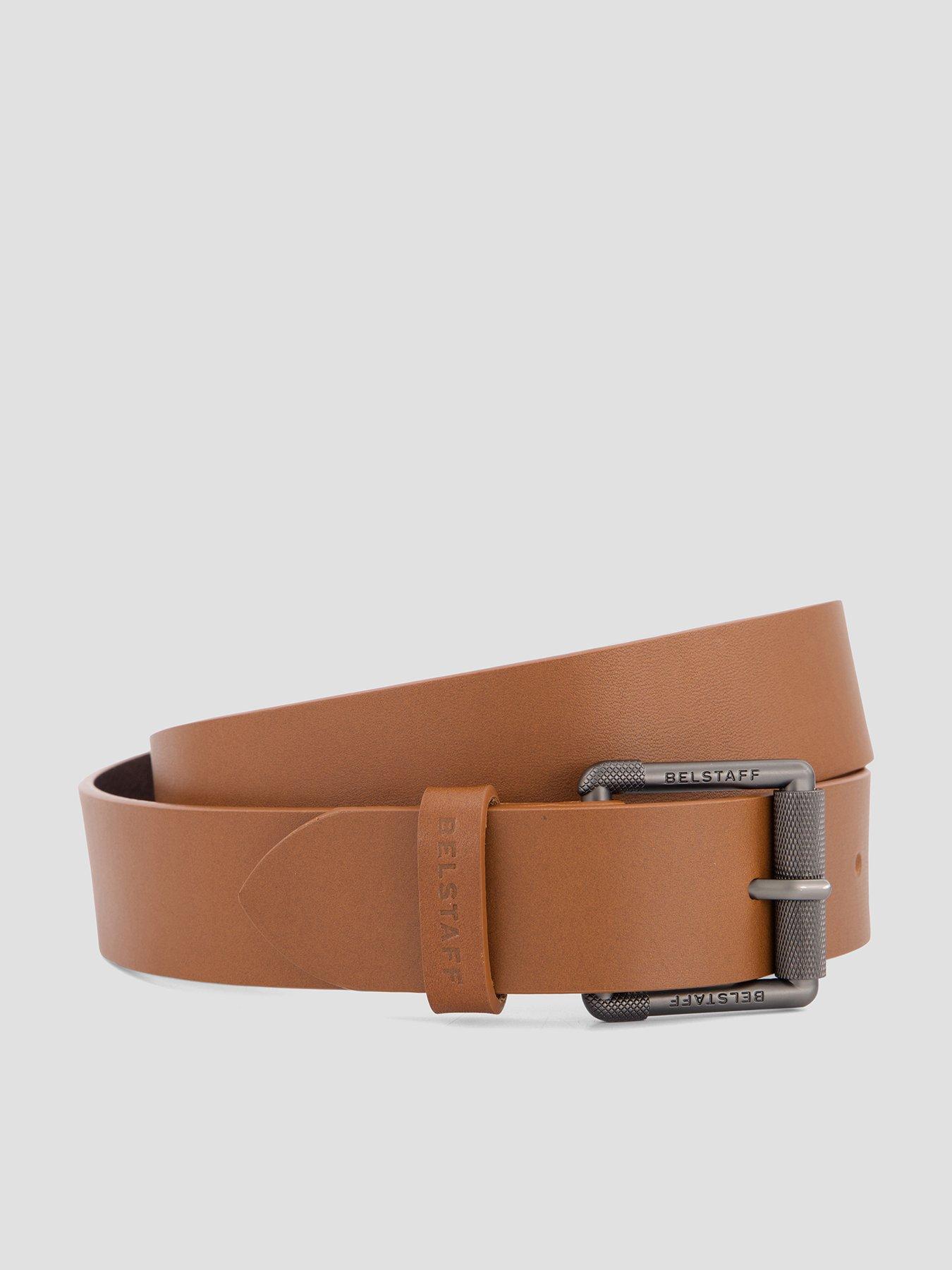 Belstaff Roller Buckle Leather Belt - Brown