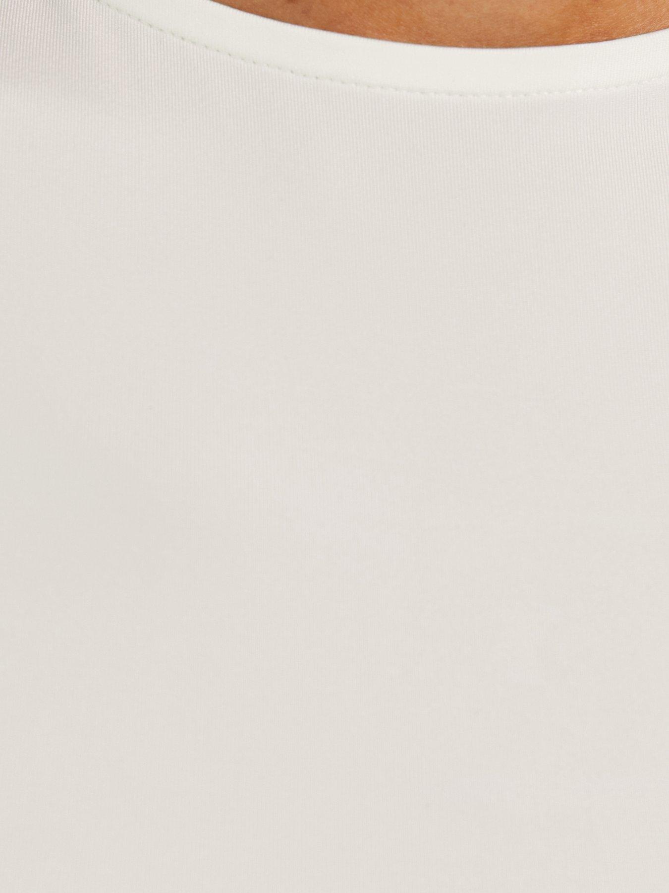 Image 5 of 5 of New Look Off Jersey Racer Bodysuit - White
