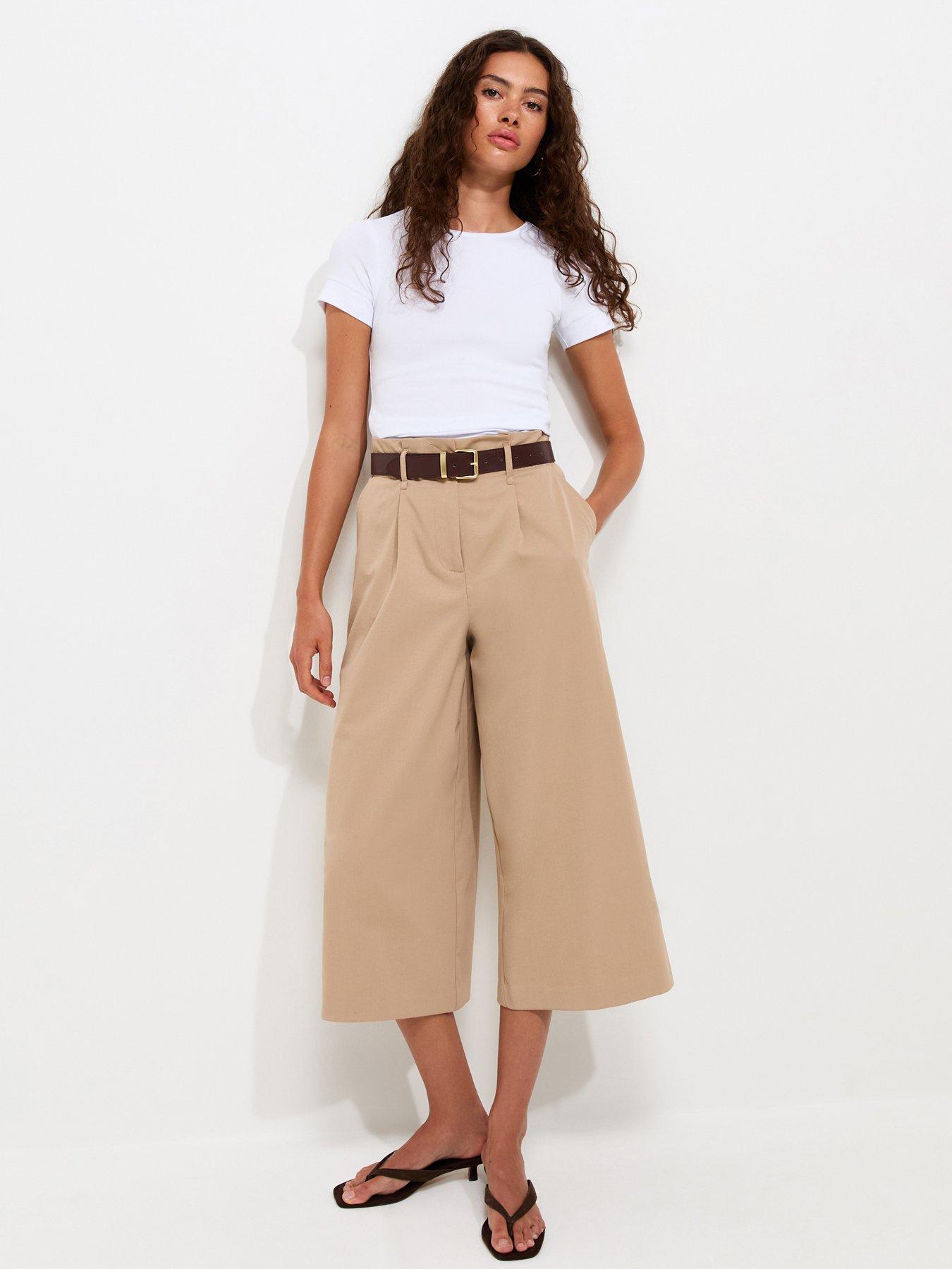 New Look Pamella Utility Cargo Culotte - Beige