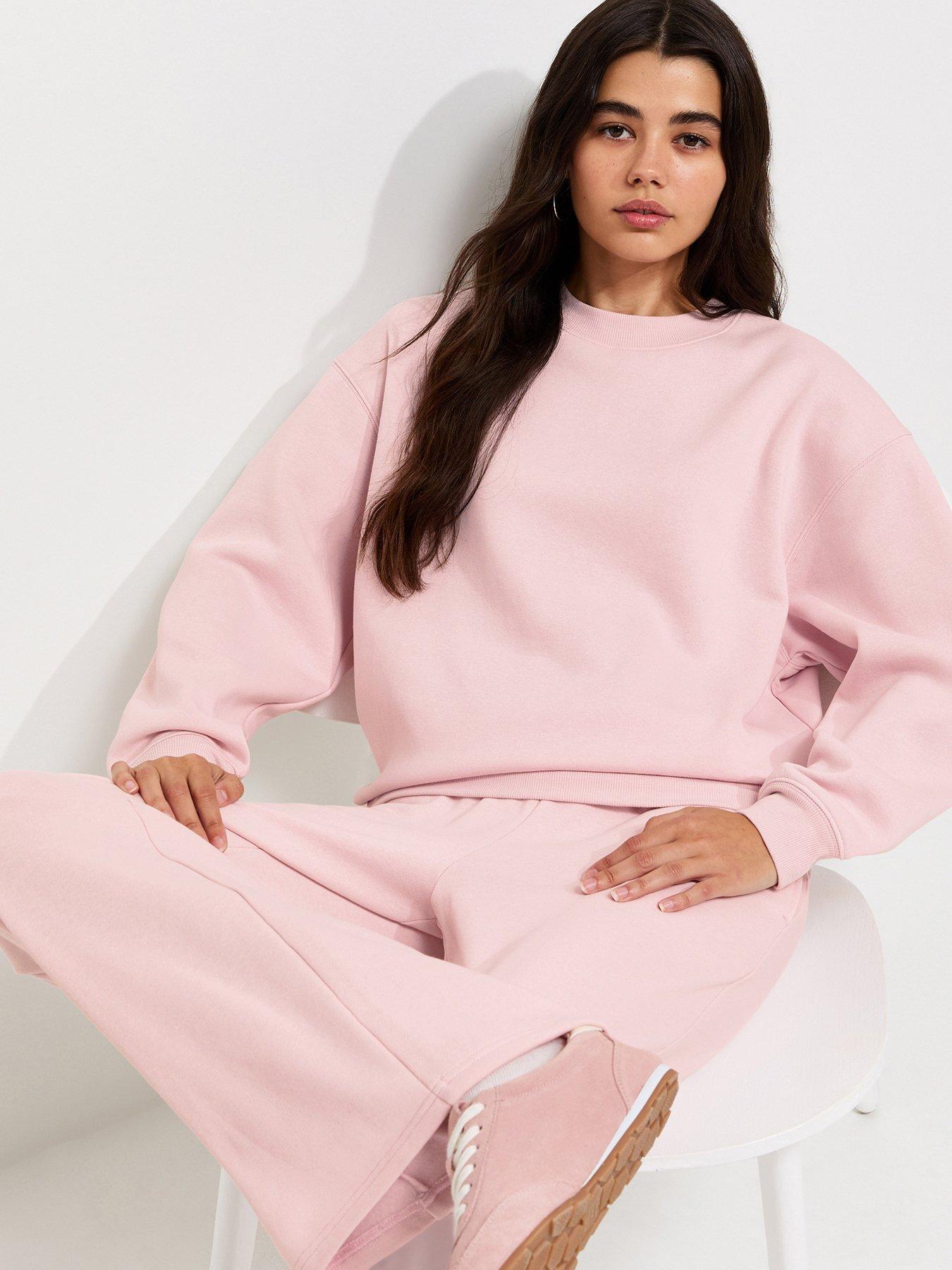 New Look Cotton Rich Relaxed Sweatshirt - Light Pink