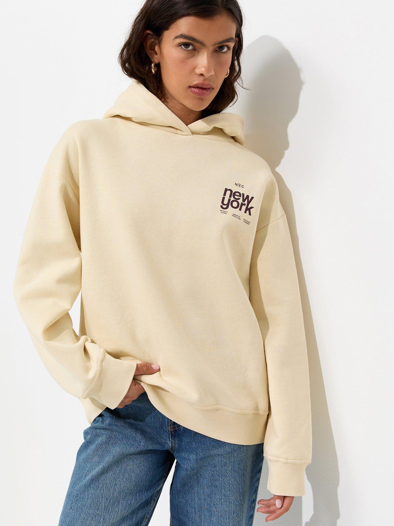New Look Cotton Rich York Hoodie -  Yellow
