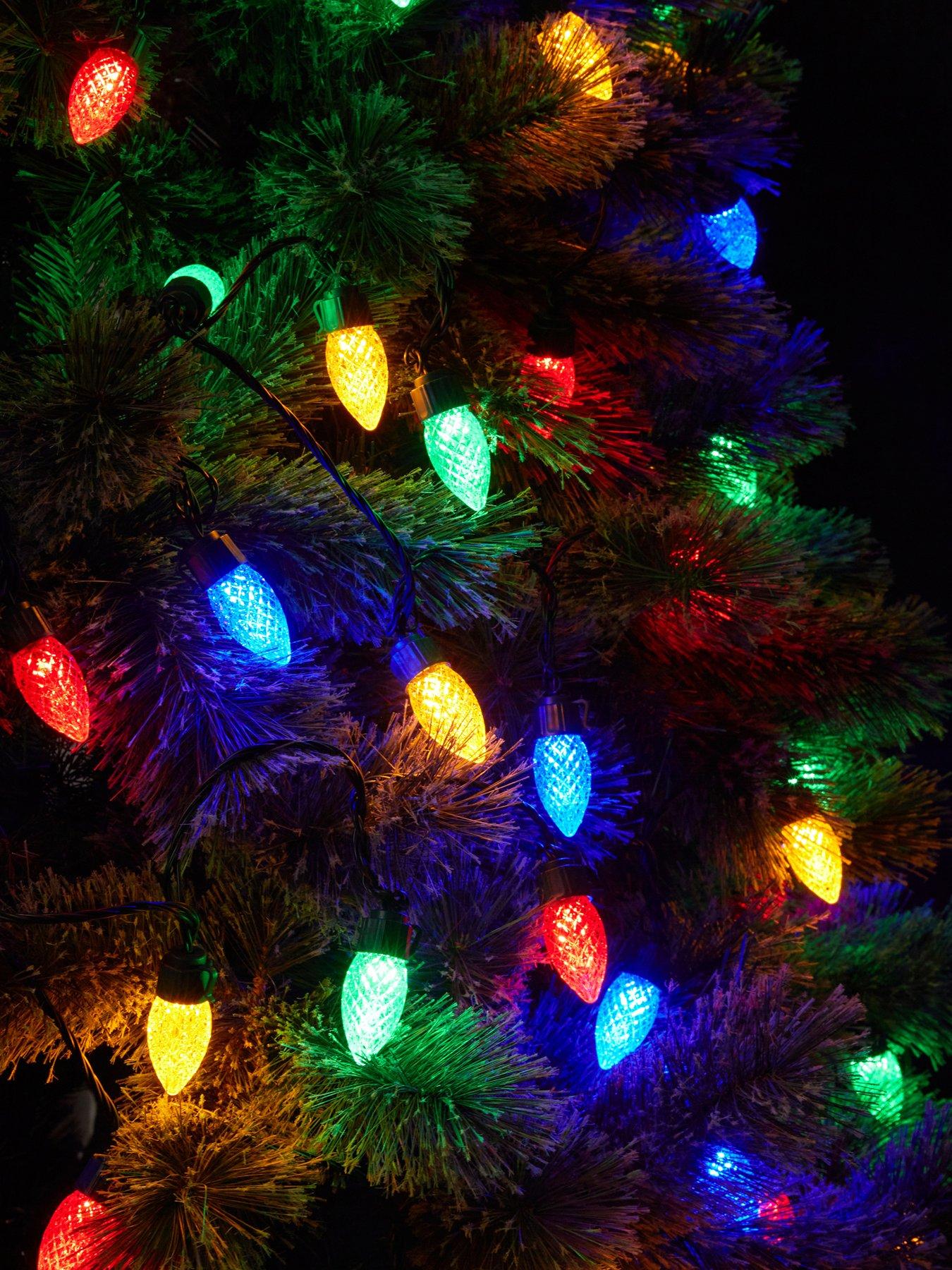 Festive 50 Bulb String Indoor/Outdoor Christmas Lights - Multi