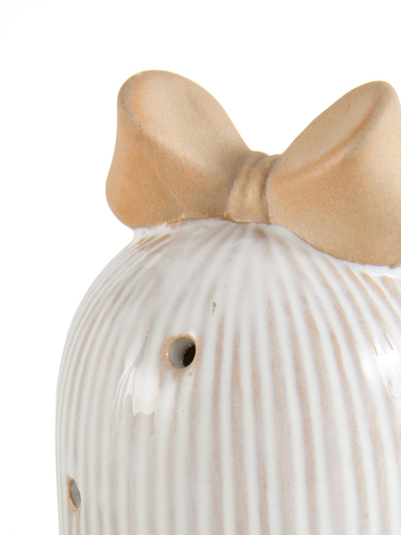 Image 7 of 7 of Festive Pack Of 2 Lit Porcelain Bells