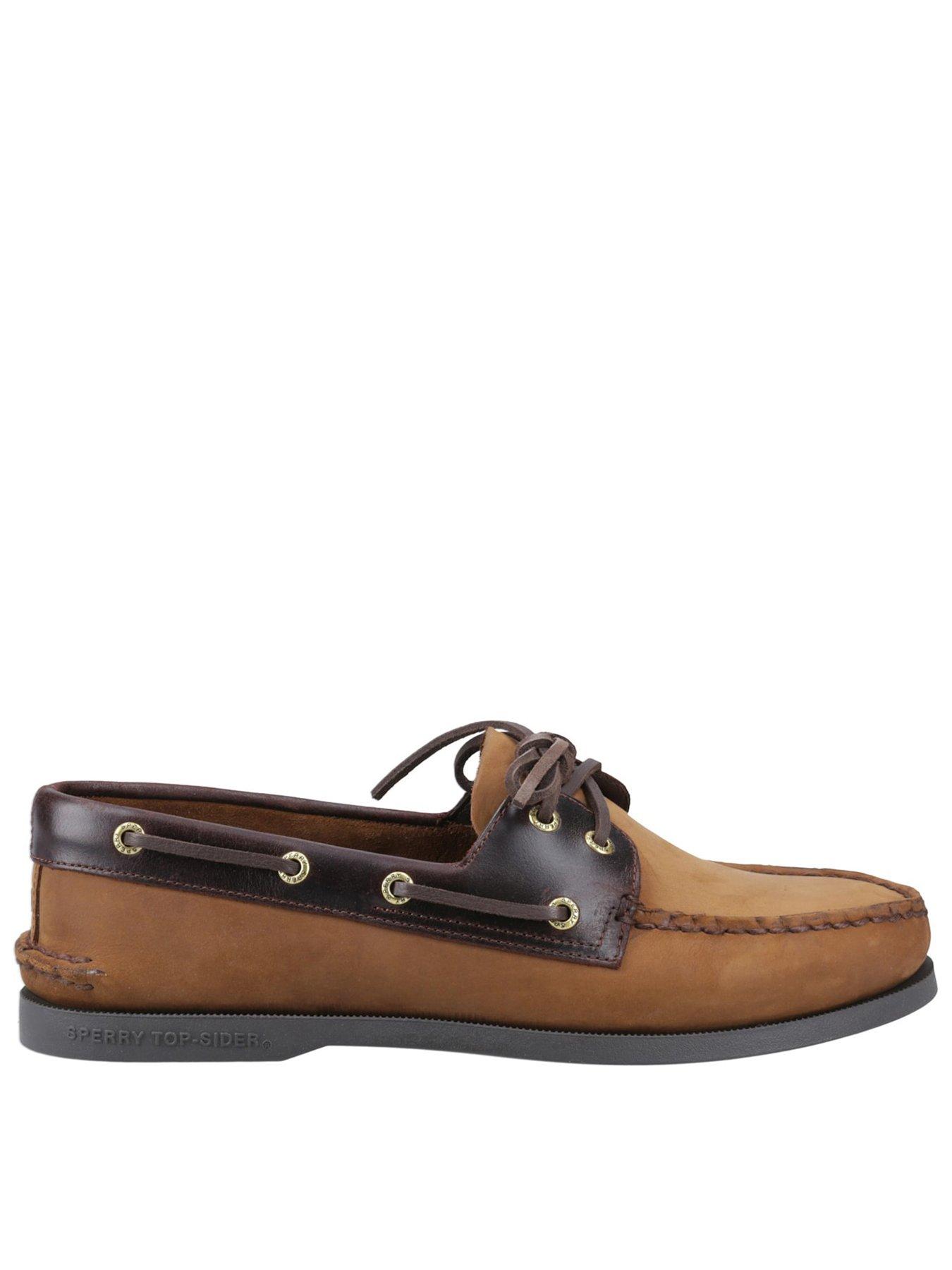 SPERRY Authentic 2 Eye Boat Shoe - Brown/buc